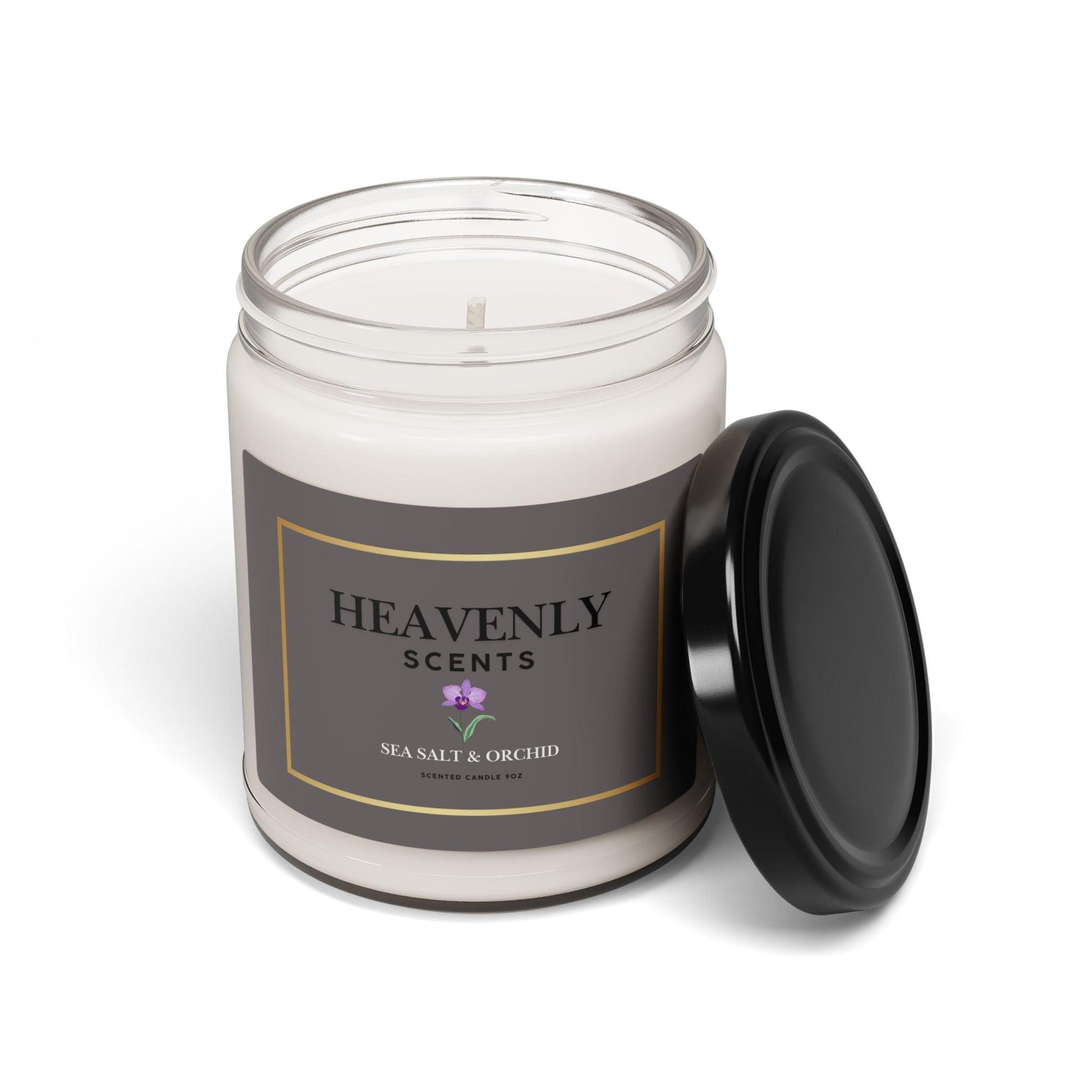 Heavenly Scents Sea Salt+Orchid Soy Candle 9oz - Inspired by True Love