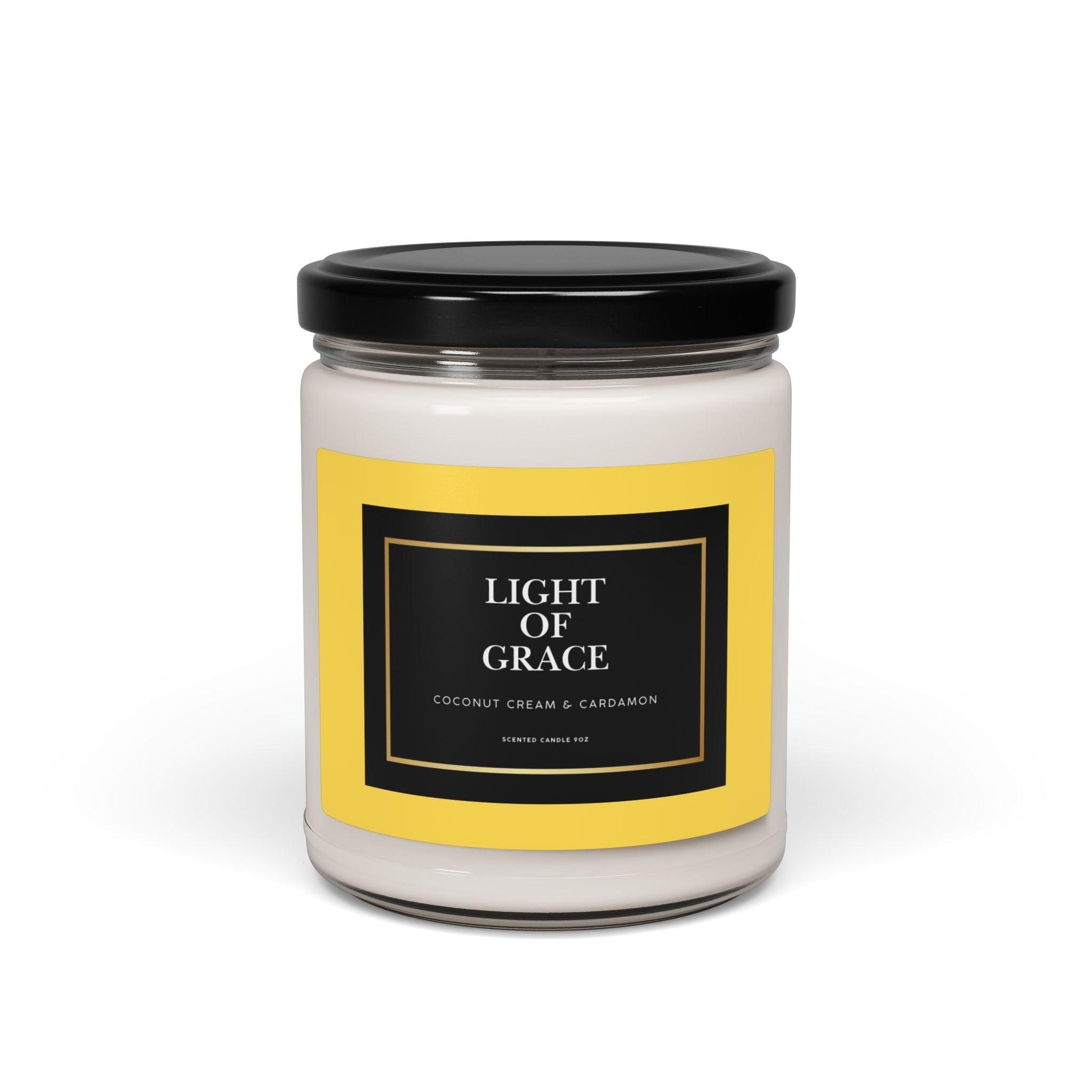 Light of Grace Scented Candle 9oz Coconut Cream & Cardamon - Inspired by True Love