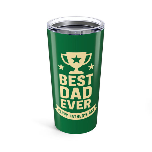 Best Dad Ever Tumbler - 20oz Insulated Flask for Father's Day, Gift for Dad, Travel Mug, Car Cup, Drinkware - Inspired by True Love