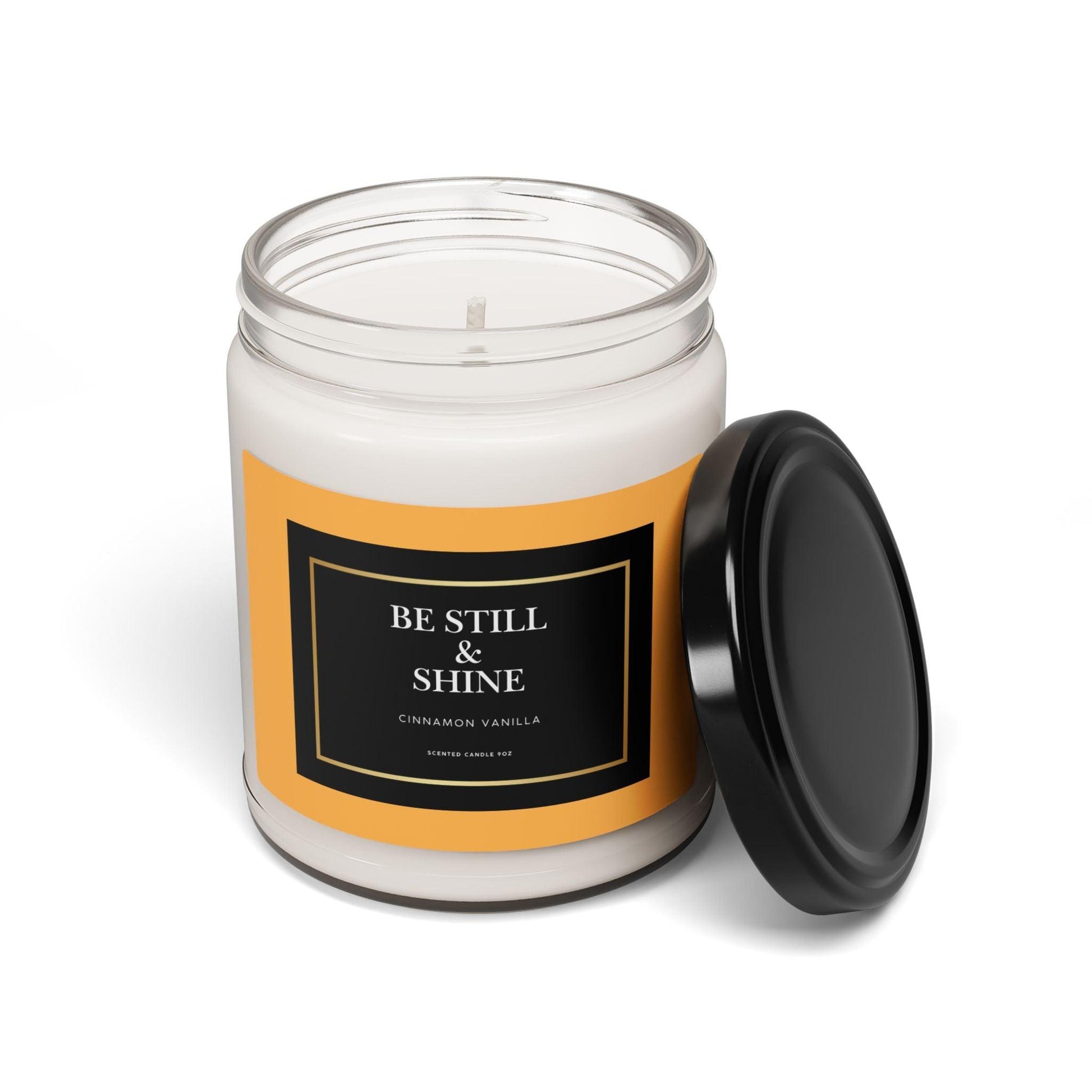 Be Still & Shine Scented Candle 9oz Cinnamon Vanilla - Inspired by True Love