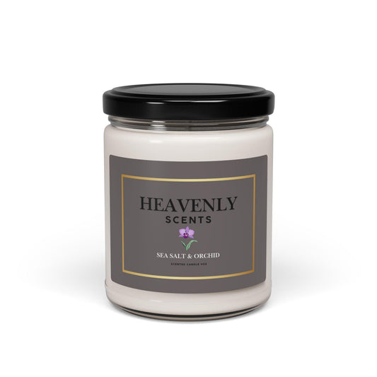 Heavenly Scents Sea Salt+Orchid Soy Candle 9oz - Inspired by True Love