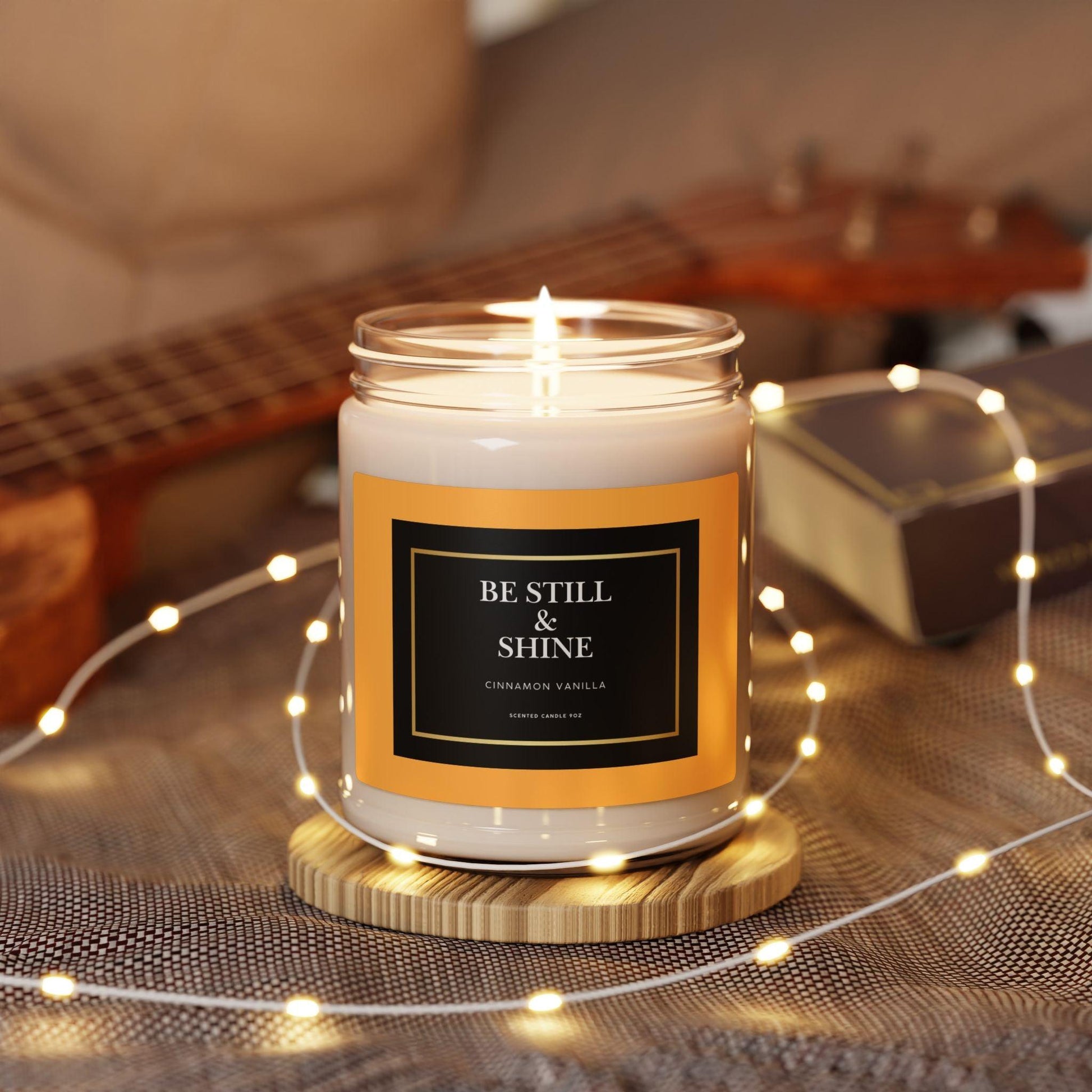 Be Still & Shine Scented Candle 9oz Cinnamon Vanilla - Inspired by True Love