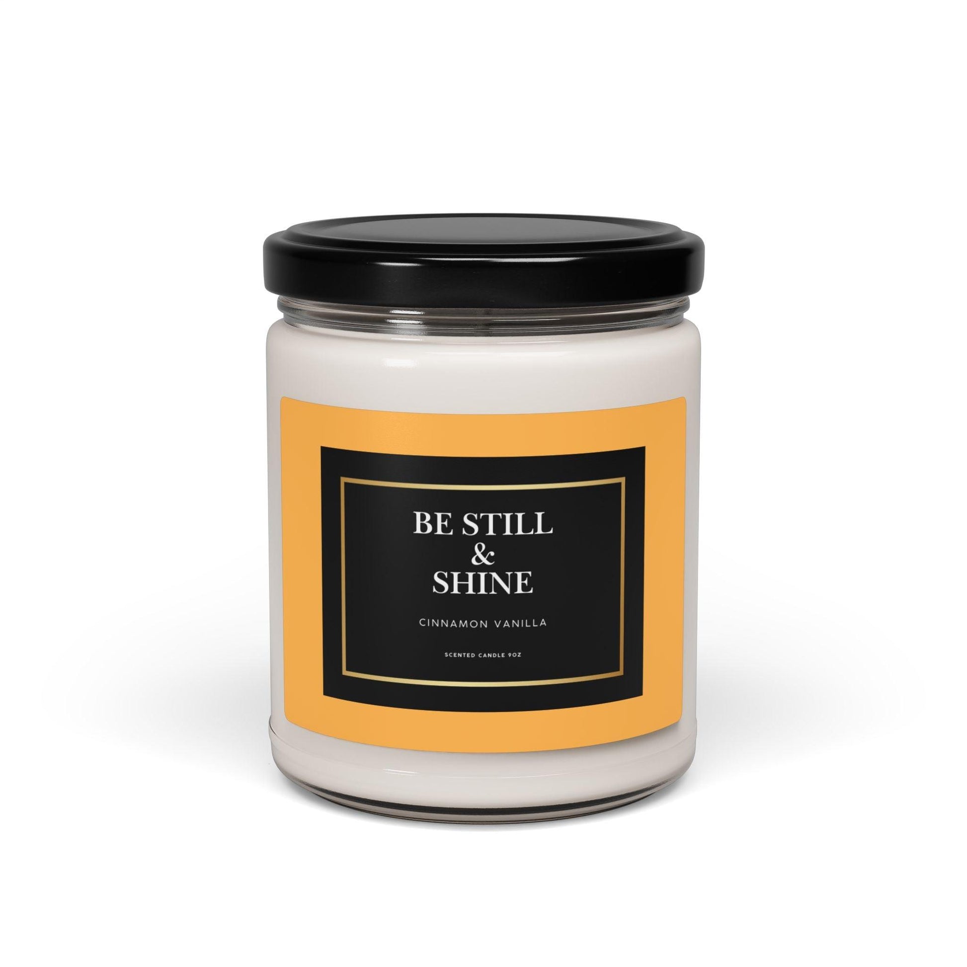 Be Still & Shine Scented Candle 9oz Cinnamon Vanilla - Inspired by True Love