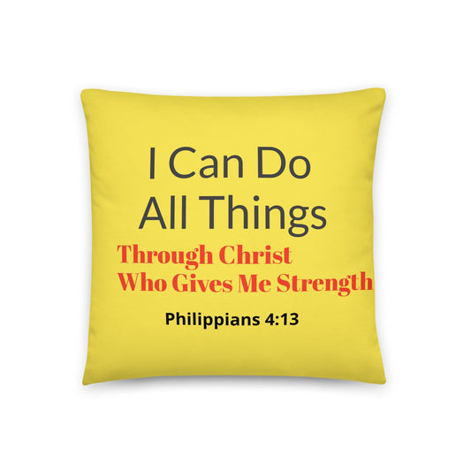 “I Can Do All Things – Philippians 4:13 Kids Pillow” - Inspired by True Love