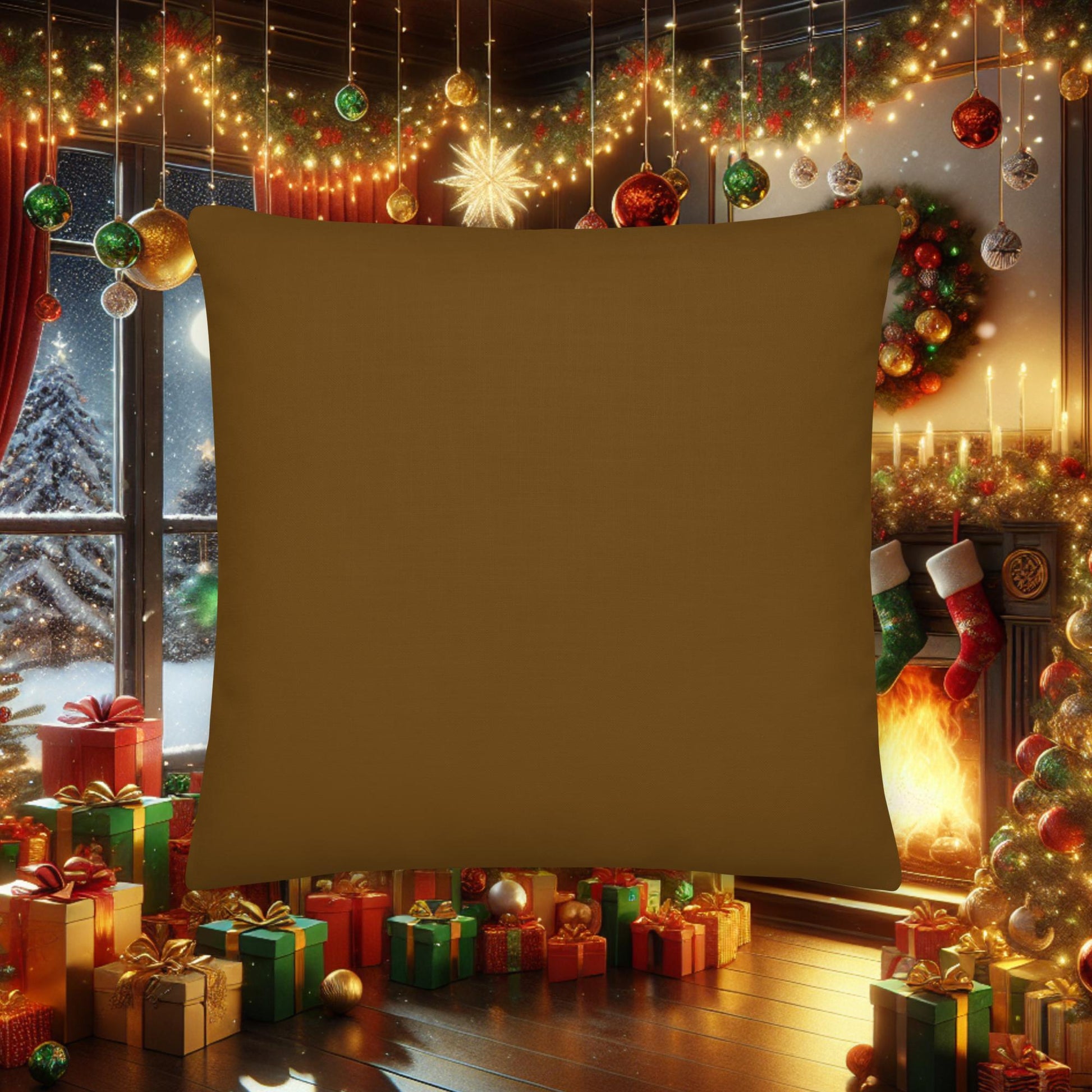 Christian Christmas Throw Pillow – “O Come Let Us Adore Him” | Faith-Based Holiday Home Decor - Inspired by True Love