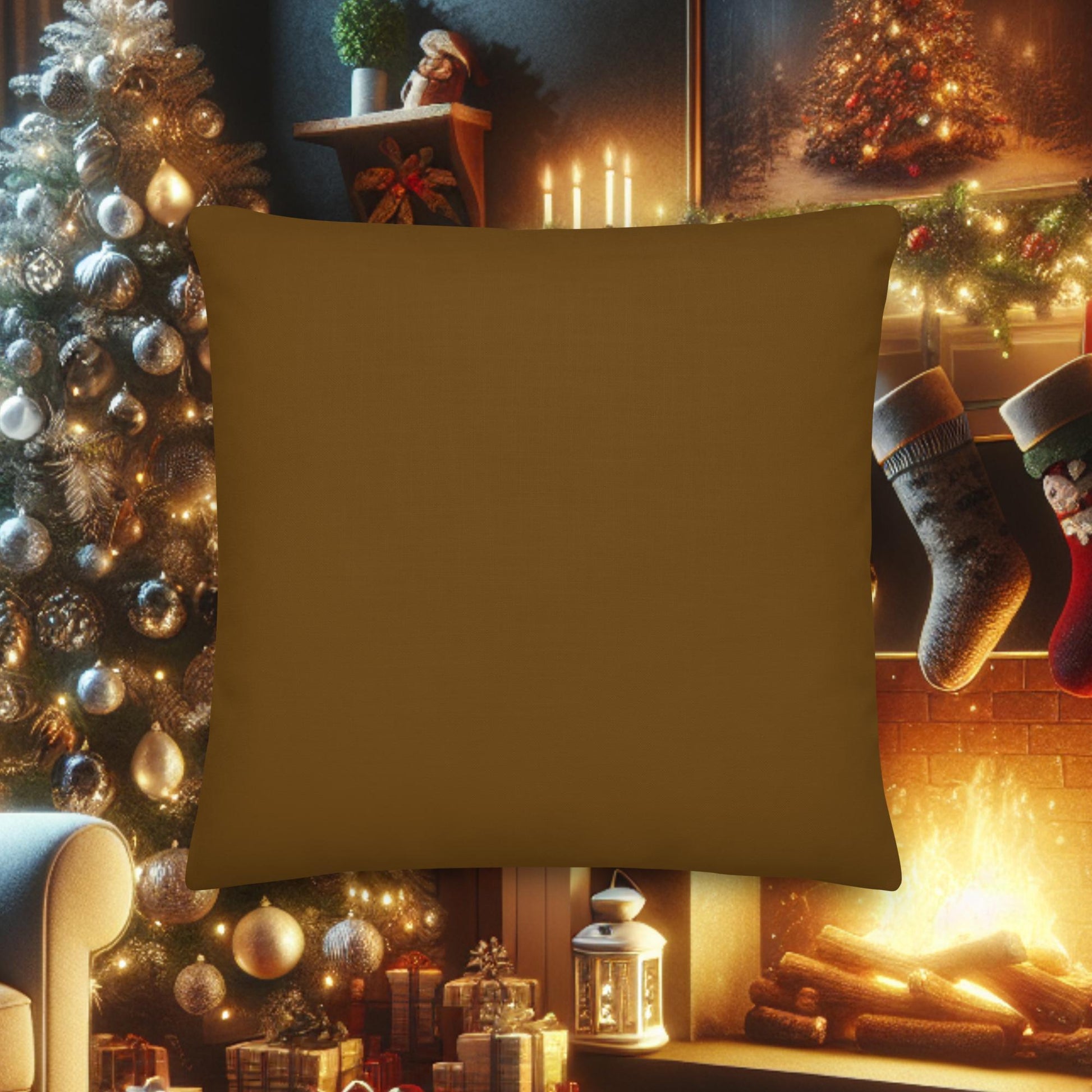 Christmas Throw Pillow – “Peace on Earth, Goodwill to All Men” | Christian Holiday Home Decor - Inspired by True Love