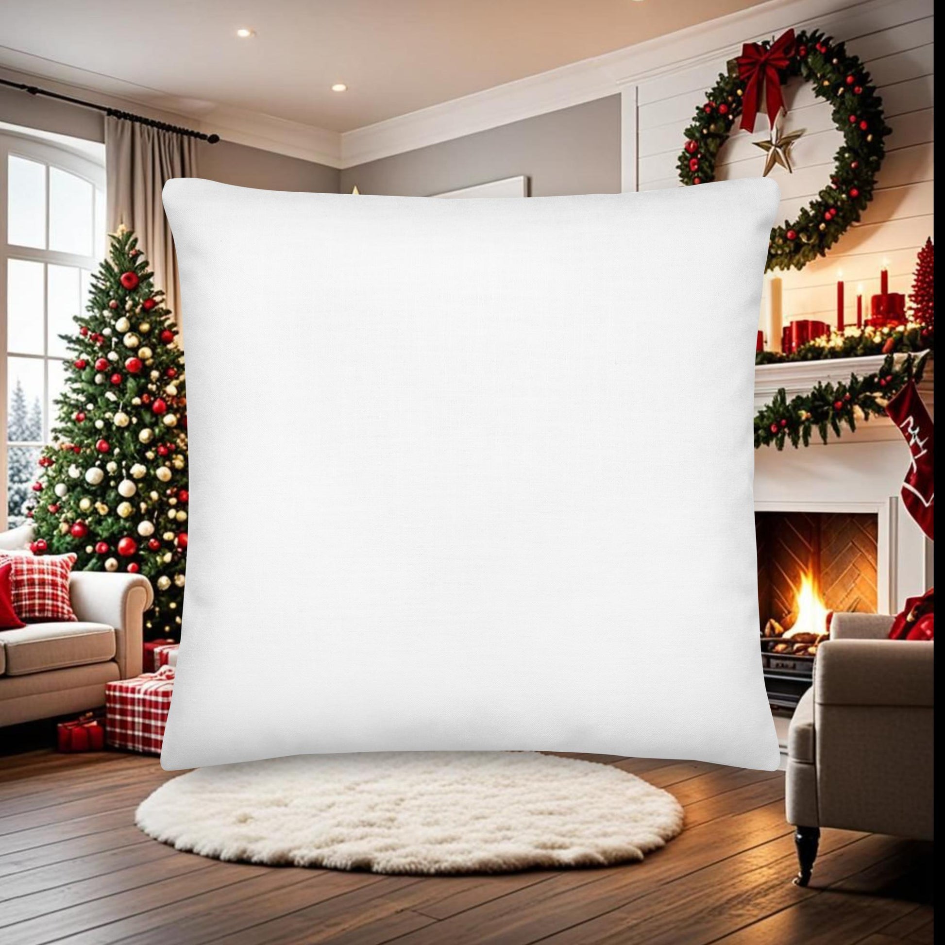 O Come Let Us Adore Him Christmas Pillow – Christian Holiday Decor – Nativity Throw Pillow – Religious Christmas Accent - Inspired by True Love