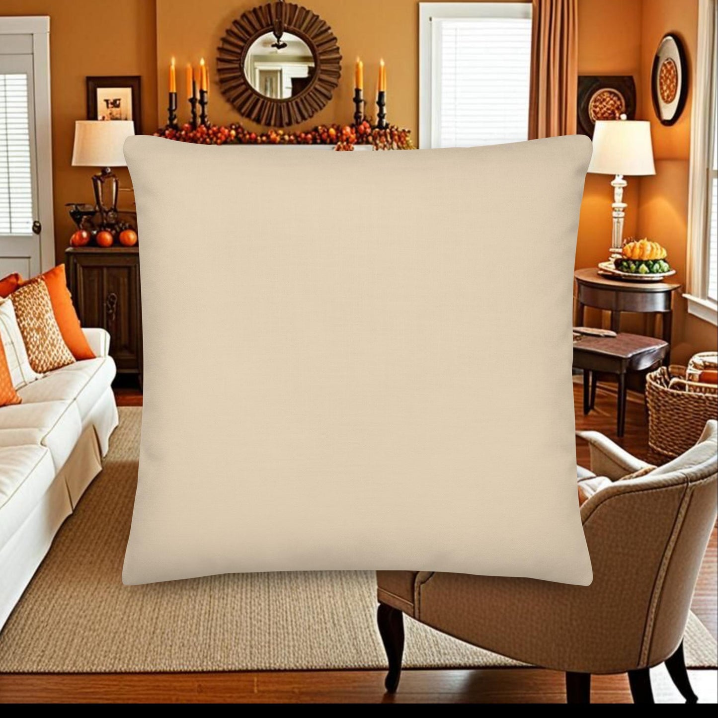 Give Thanks Fall Pillow – Christian Thanksgiving Home Decor - Inspired by True Love