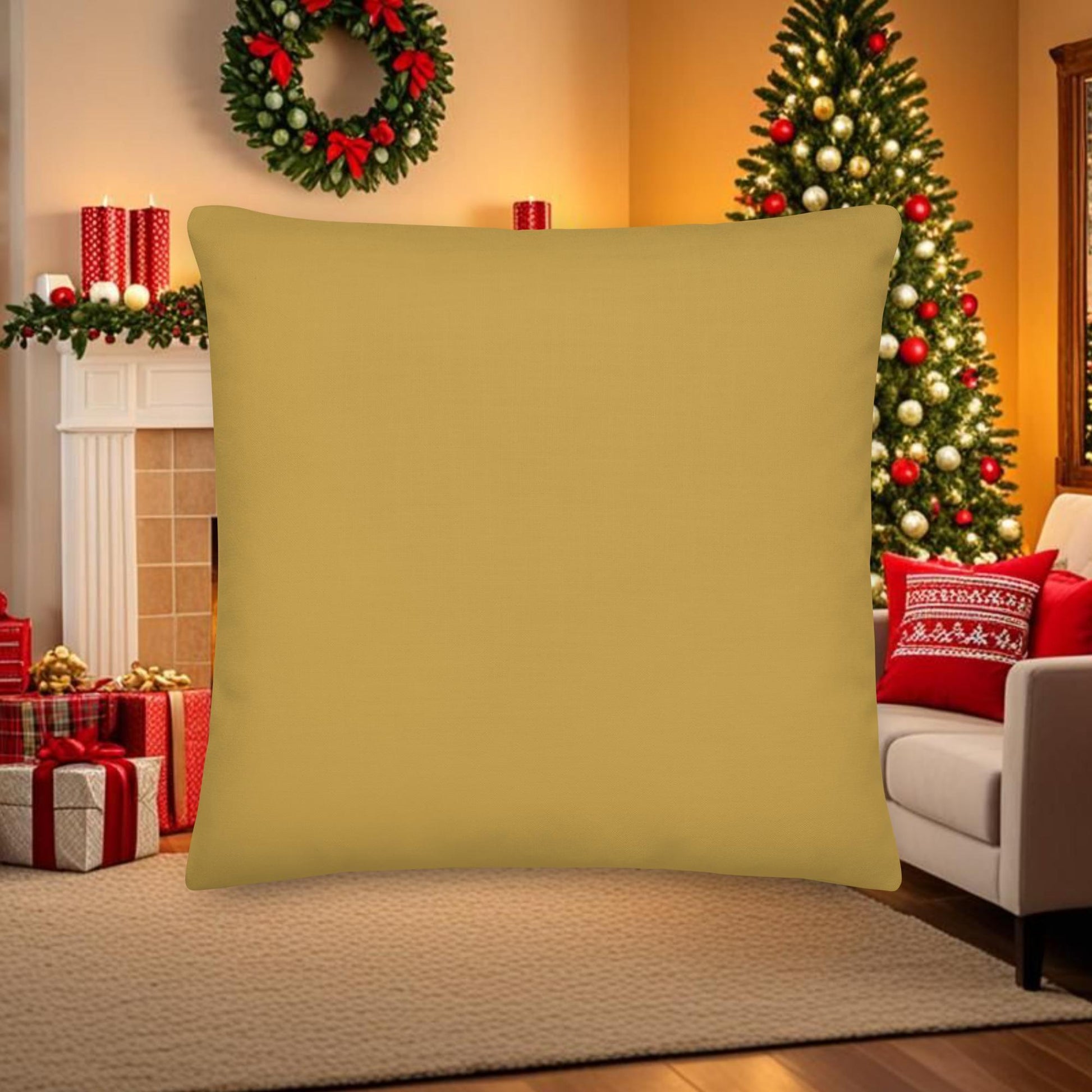 O Holy Night Christmas Pillow – Christian Holiday Throw Pillow | Nativity Bible Verse Home Decor - Inspired by True Love