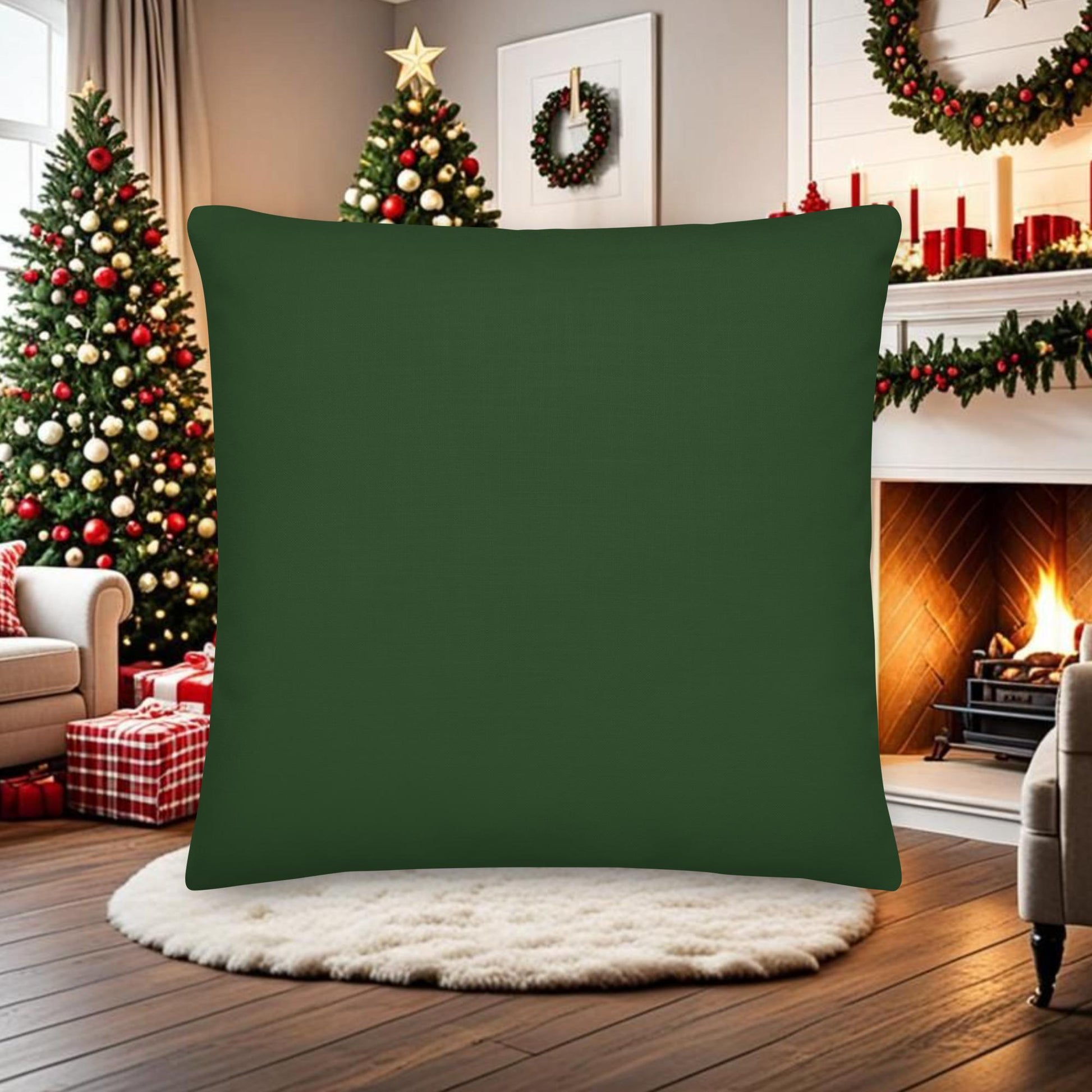 Christmas Pillow – Jesus is the Reason for the Season | Holiday Scripture Throw Pillow - Inspired by True Love