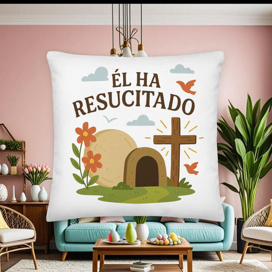 Él Ha Resucitado Easter Pillow – Christian Resurrection Decor in Spanish - Inspired by True Love