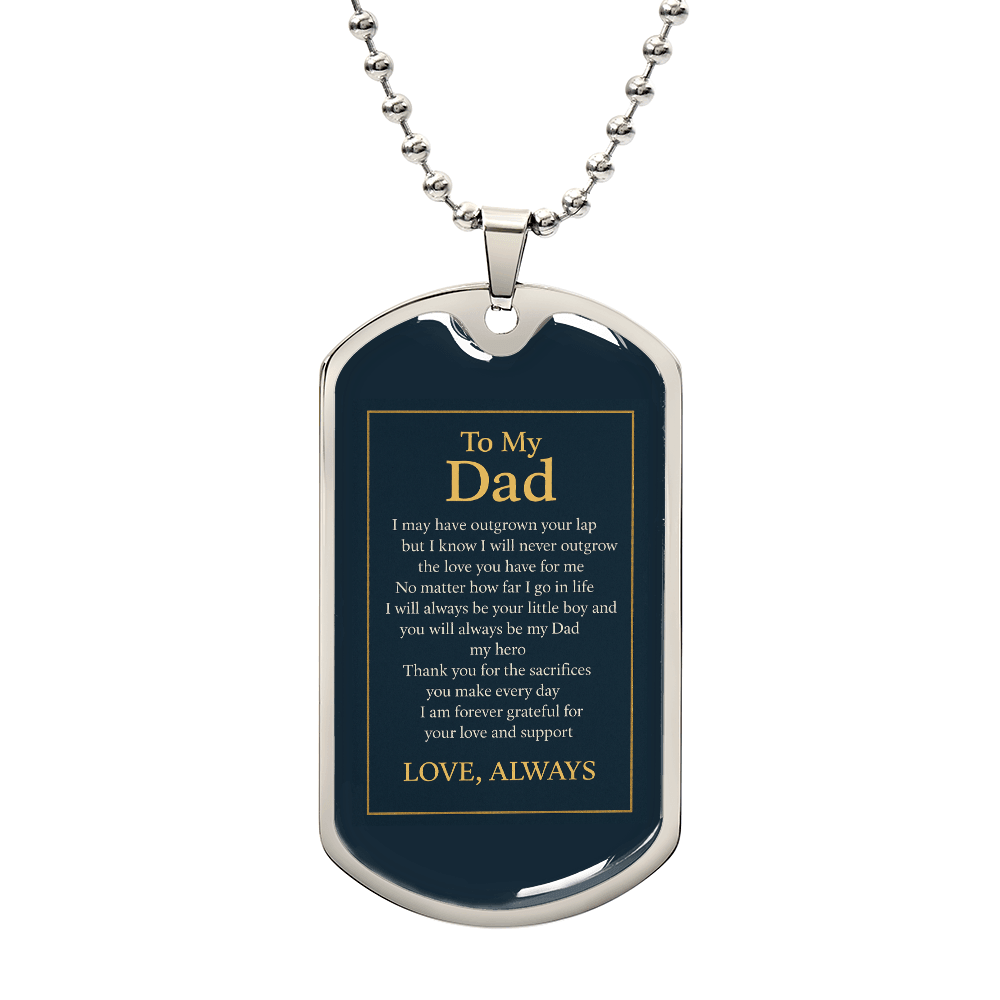 Dad Necklace Religious Gift - Inspired by True Love