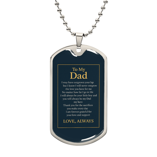 Dad Necklace Religious Gift - Inspired by True Love