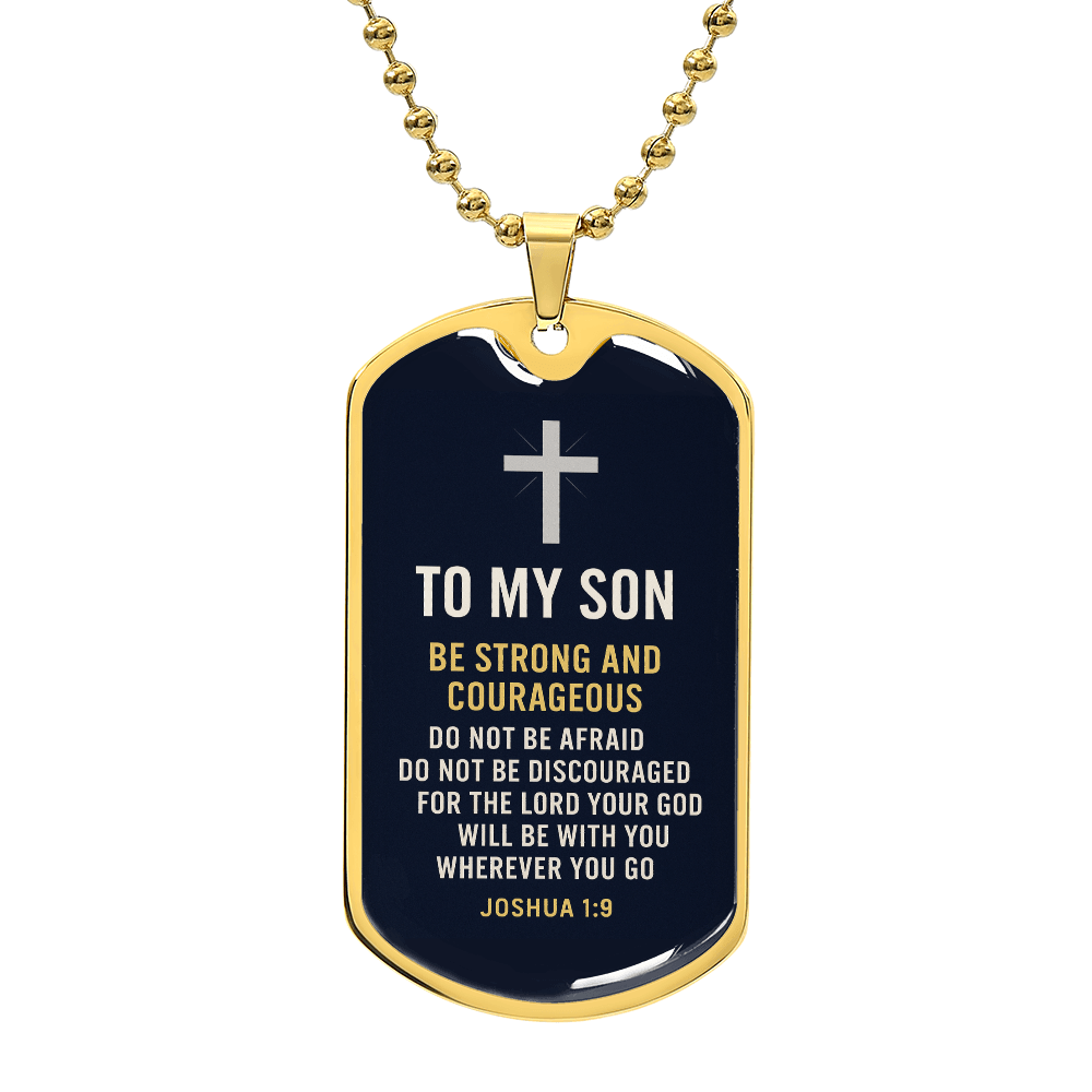 To My Son Bible Verse Necklace - Inspired by True Love