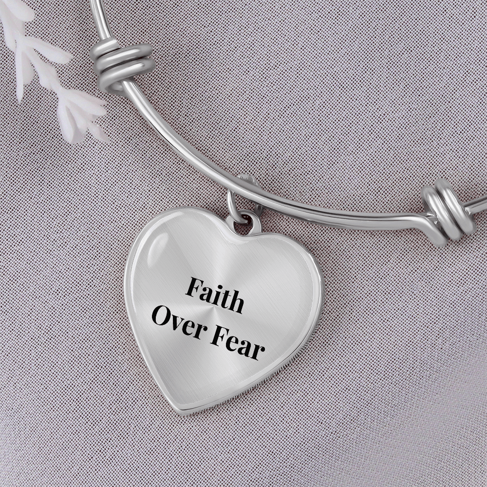 Faith Over Fear Women’s Bracelet - Inspired by True Love