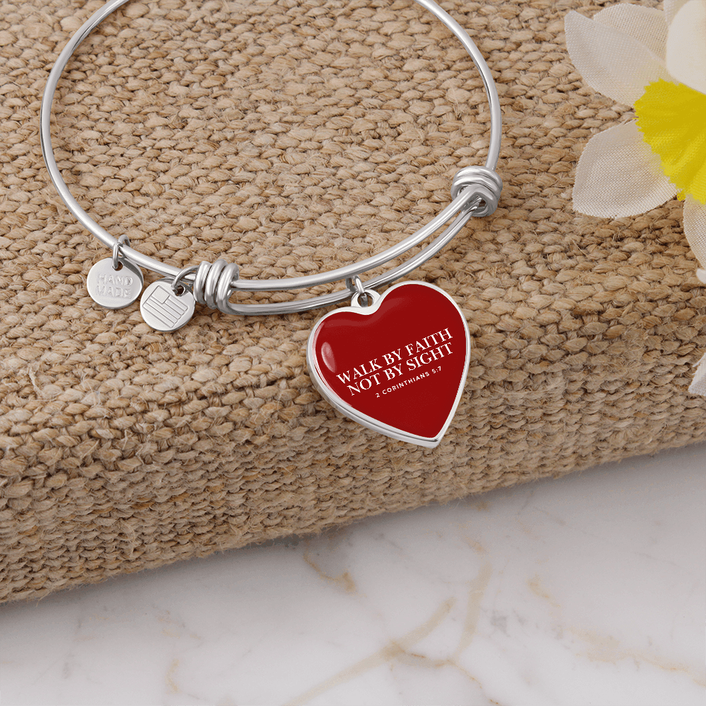 Walk by Faith, Not by Sight Women's Bracelet - Inspired by True Love