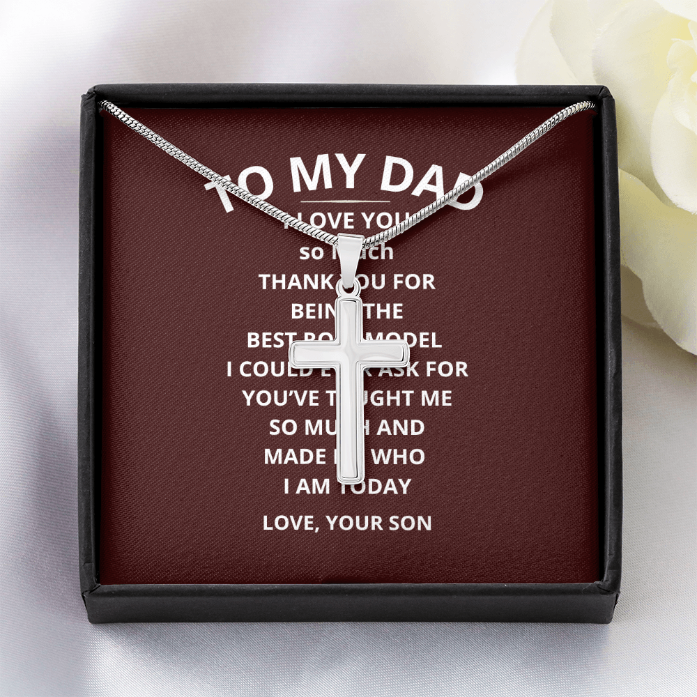 Dad Cross Necklace - Inspired by True Love