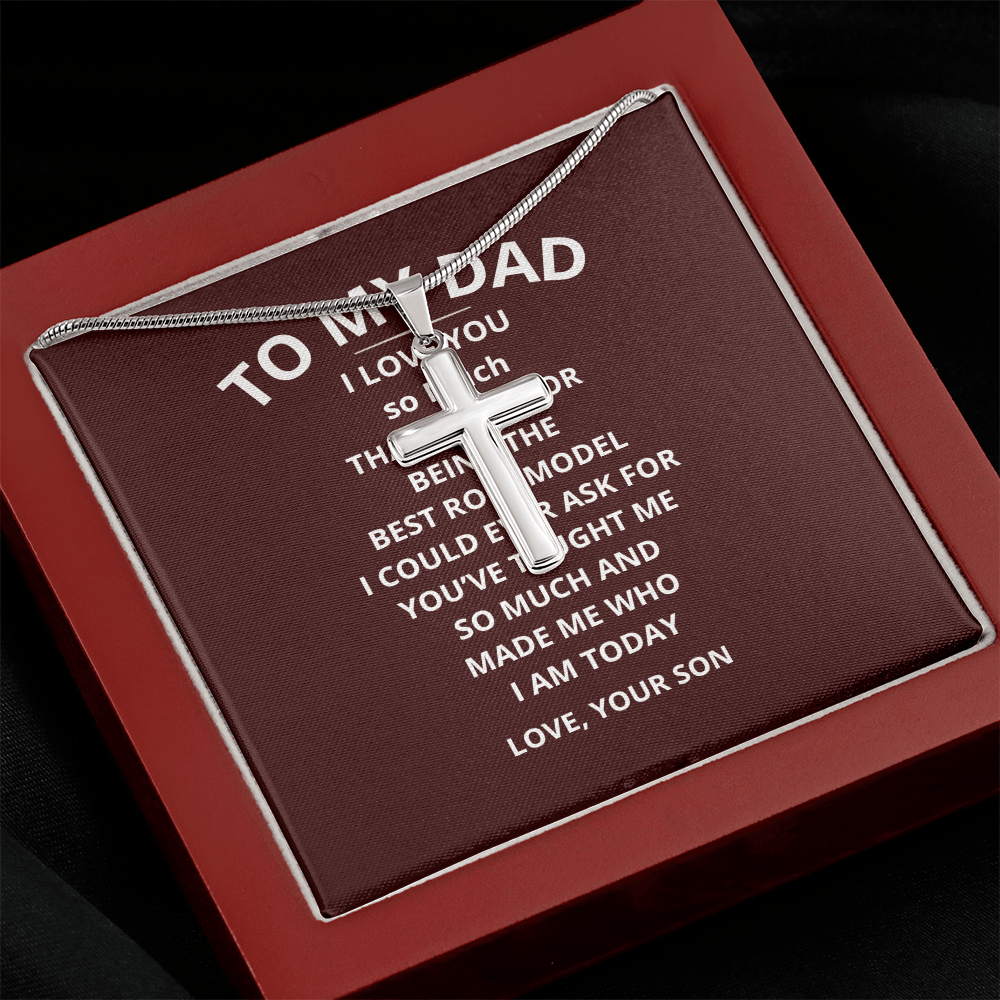 Dad Cross Necklace - Inspired by True Love