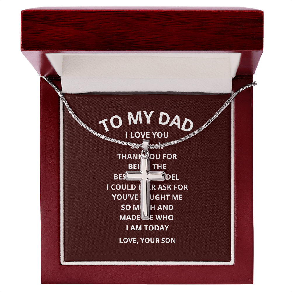 Dad Cross Necklace - Inspired by True Love