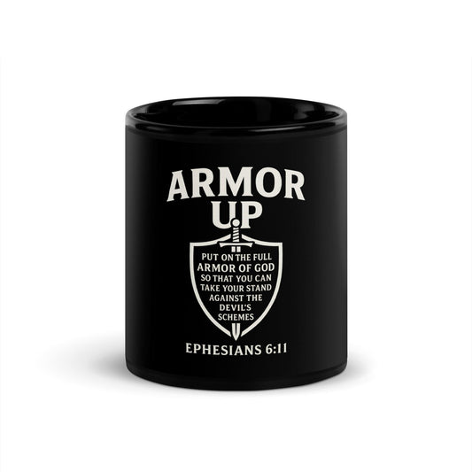 Armor Up Mug – Ephesians 6:11 Christian Coffee Cup – Full Armor of God Mug – Faith-Based Gift for Men & Women - Inspired by True Love