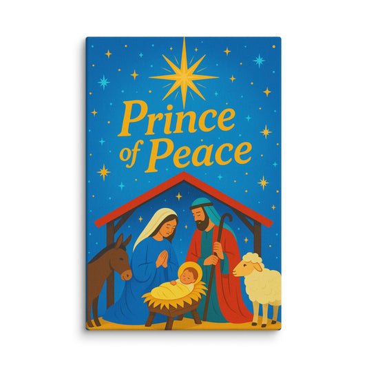 Prince of Peace – Isaiah 9:6 Christian Canvas | Jesus Christmas Wall Art Print - Inspired by True Love