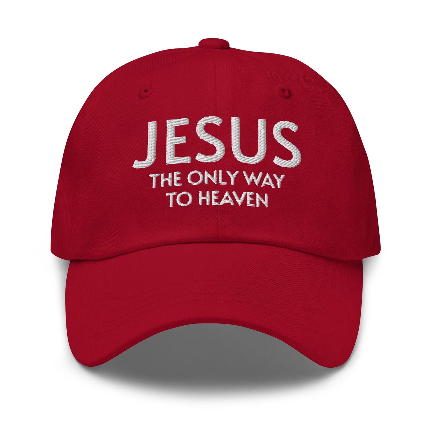 Jesus: The Only Way to Heaven Faith-Based Embroidered Hat - Inspired by True Love