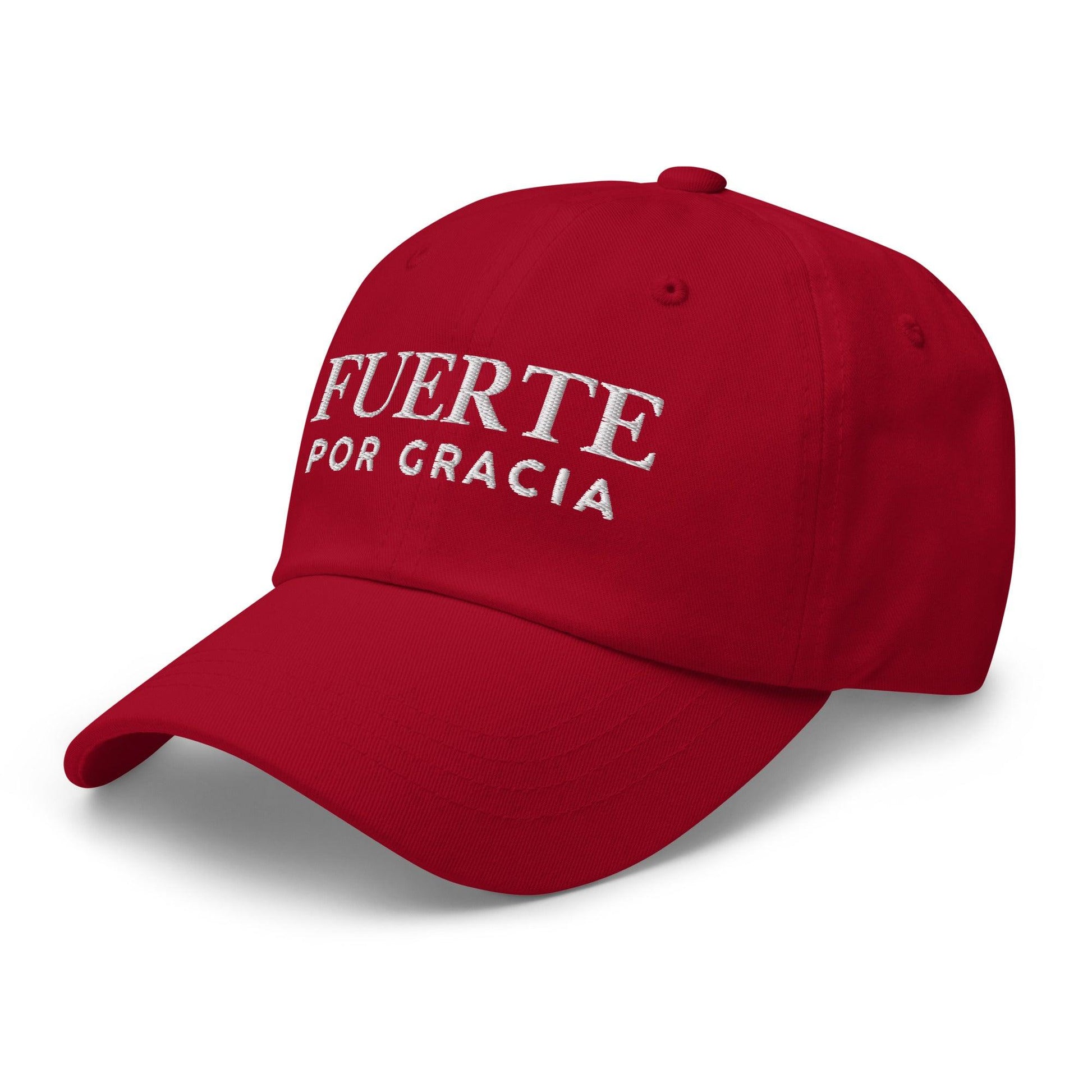 Fuerte por Gracia –Unisex Faith-Based Embroidered Hat - Inspired by True Love