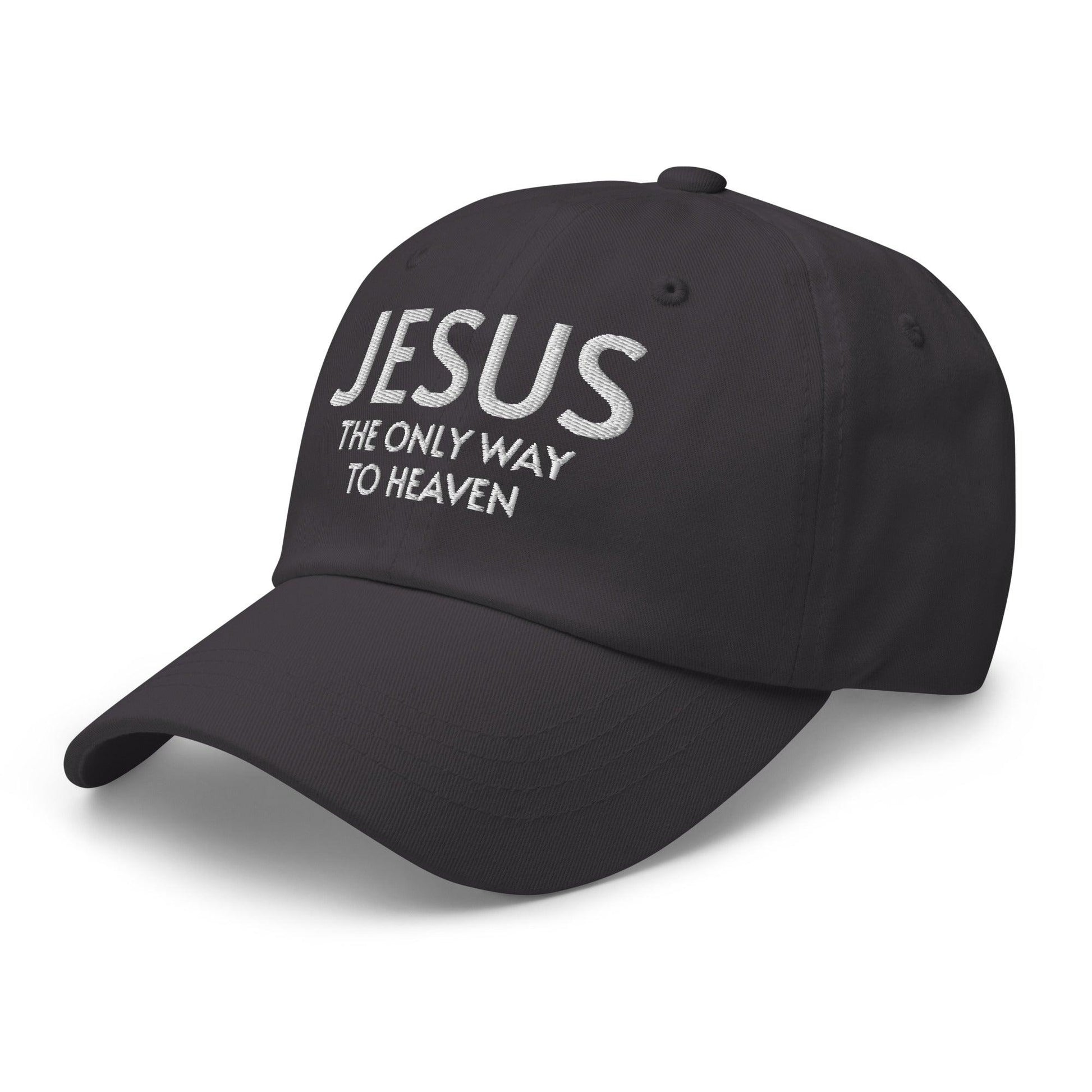 Jesus: The Only Way to Heaven Faith-Based Embroidered Hat - Inspired by True Love