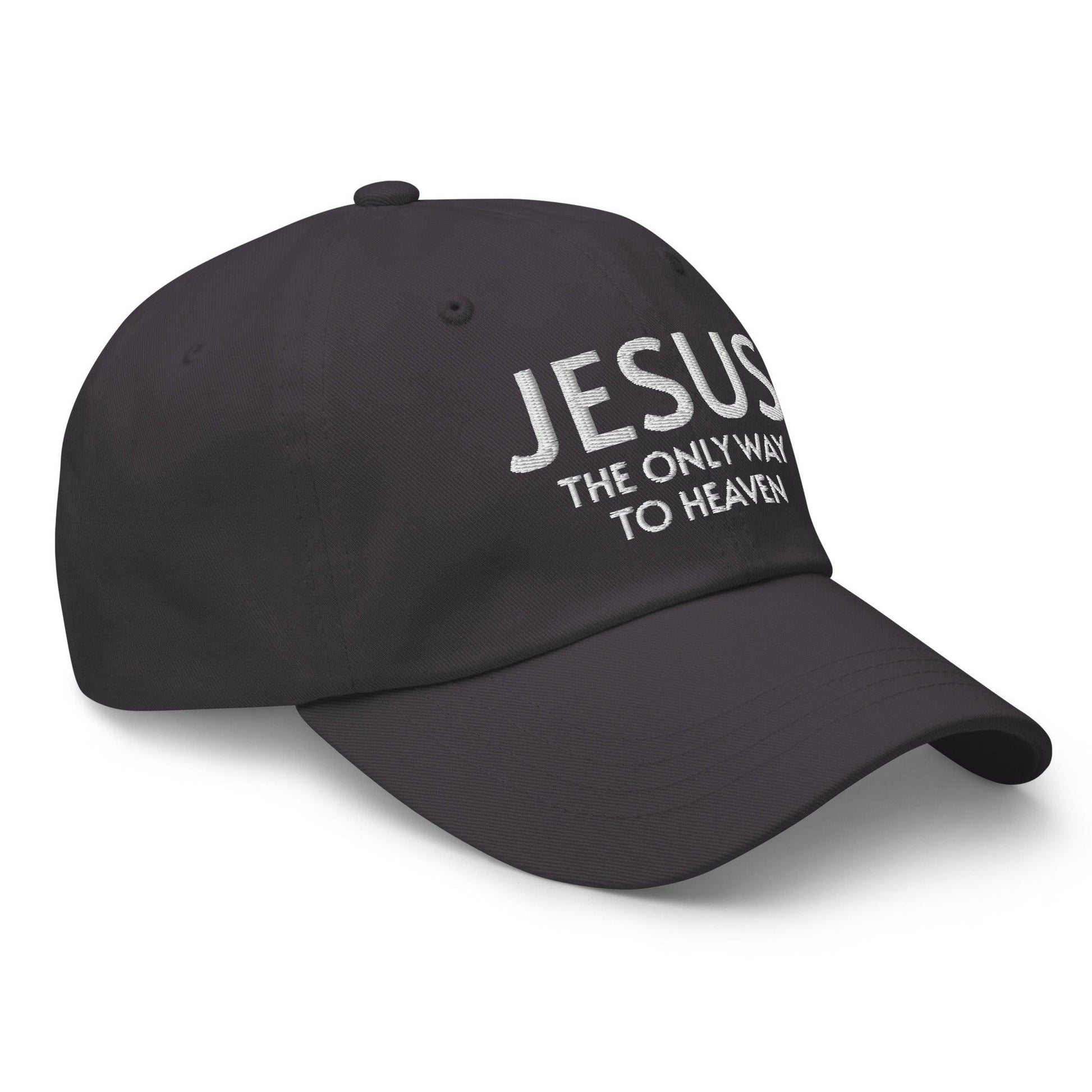 Jesus: The Only Way to Heaven Faith-Based Embroidered Hat - Inspired by True Love