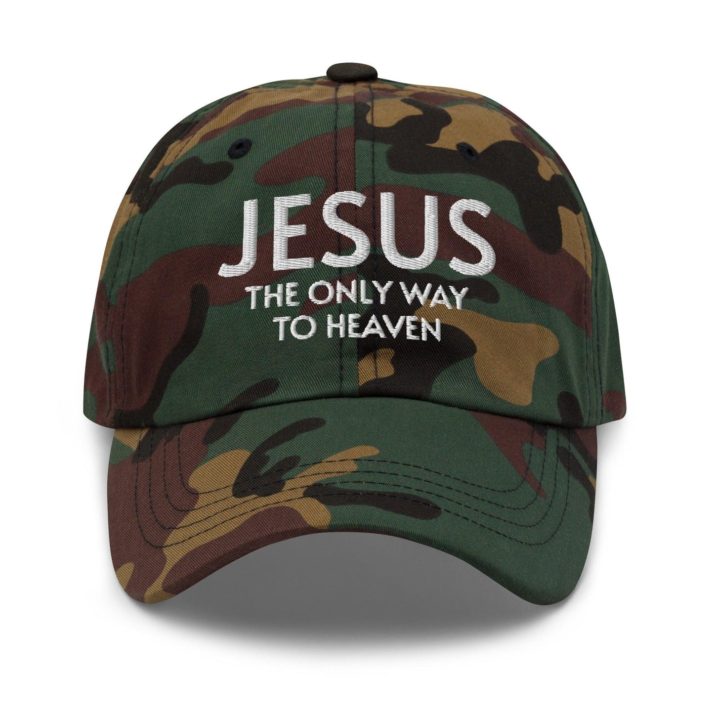 Jesus: The Only Way to Heaven Faith-Based Embroidered Hat - Inspired by True Love