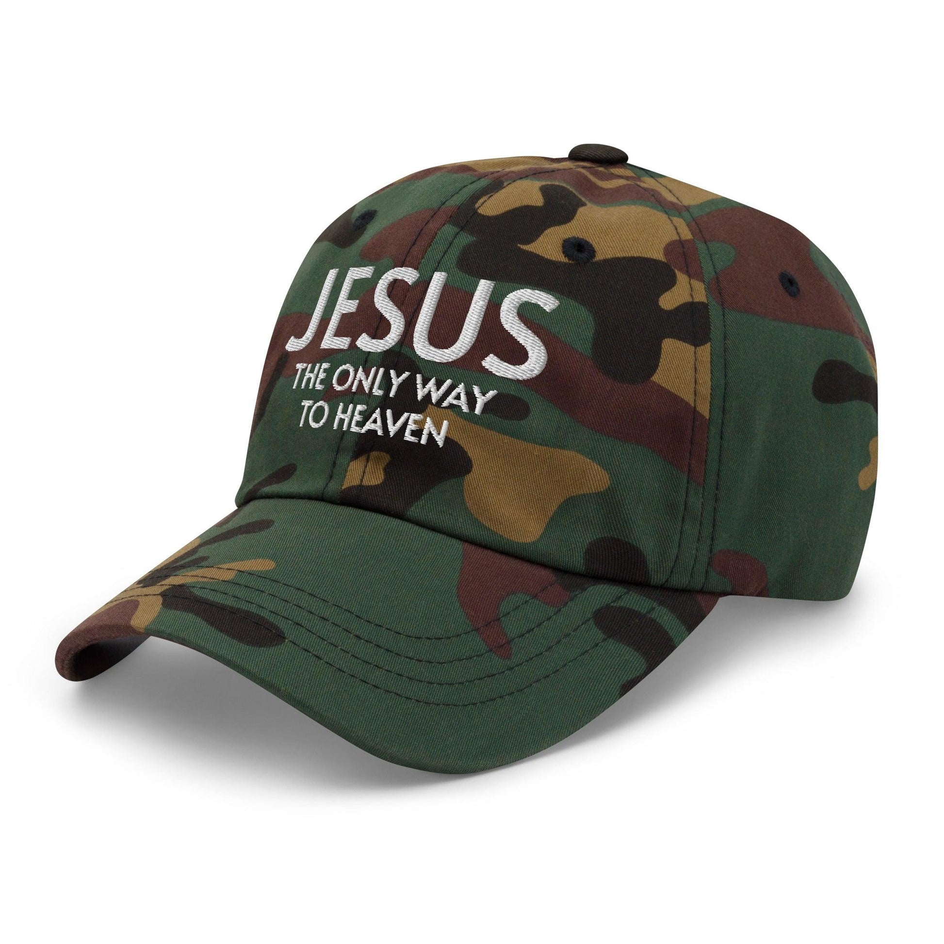 Jesus: The Only Way to Heaven Faith-Based Embroidered Hat - Inspired by True Love