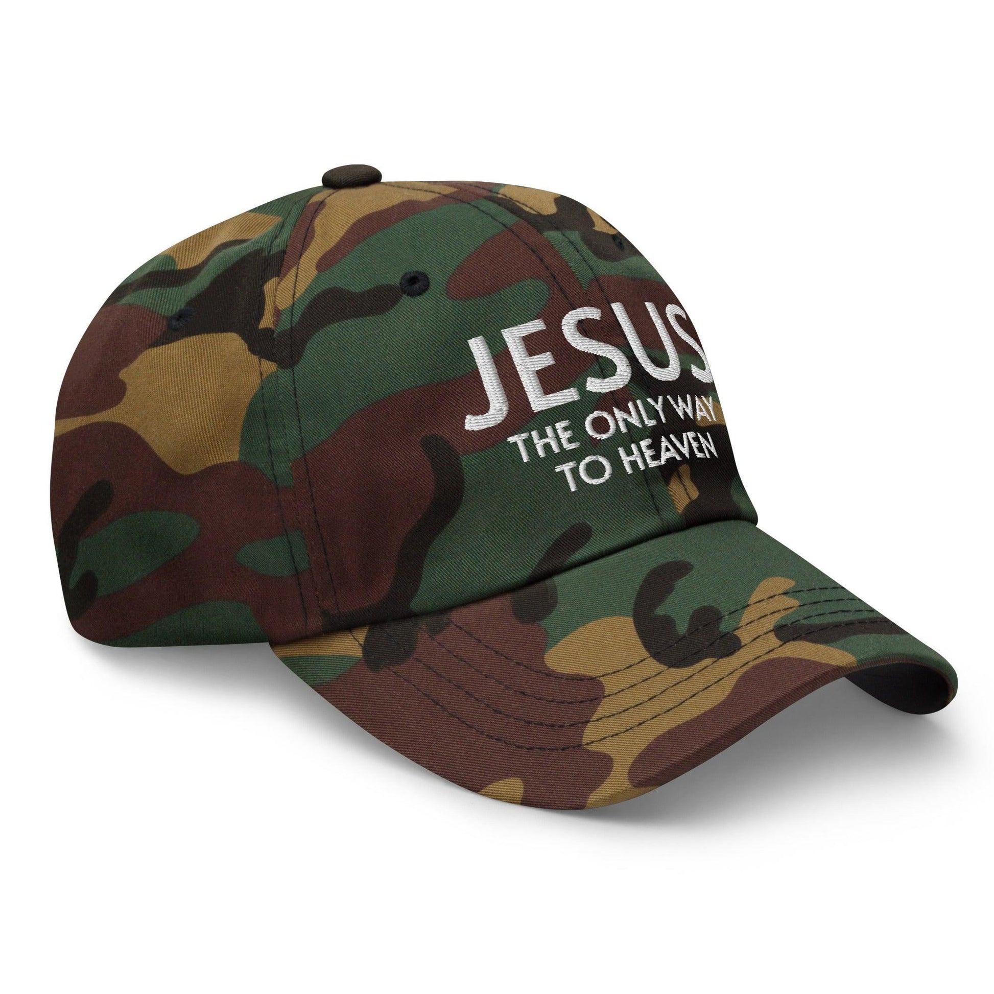 Jesus: The Only Way to Heaven Faith-Based Embroidered Hat - Inspired by True Love