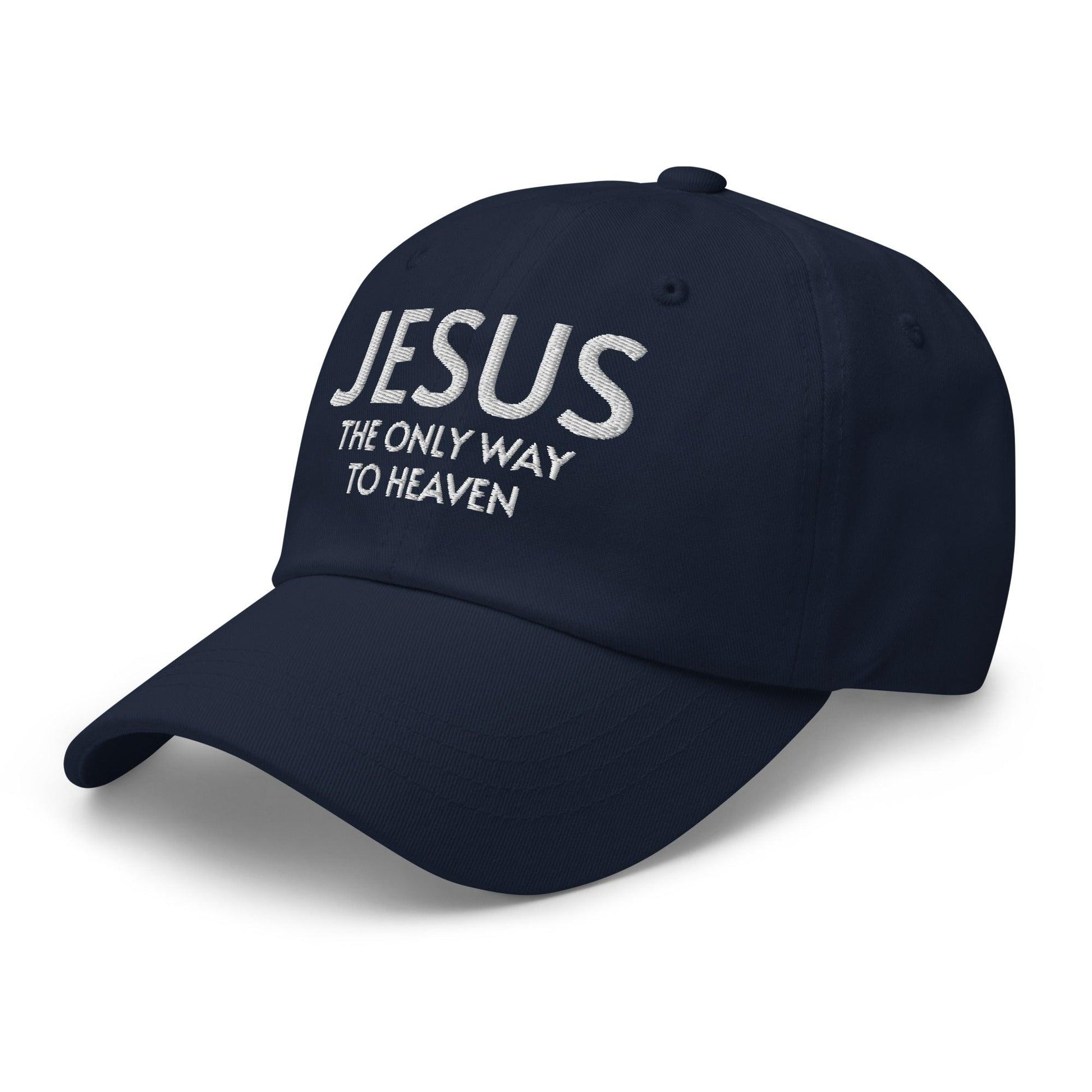 Jesus: The Only Way to Heaven Faith-Based Embroidered Hat - Inspired by True Love