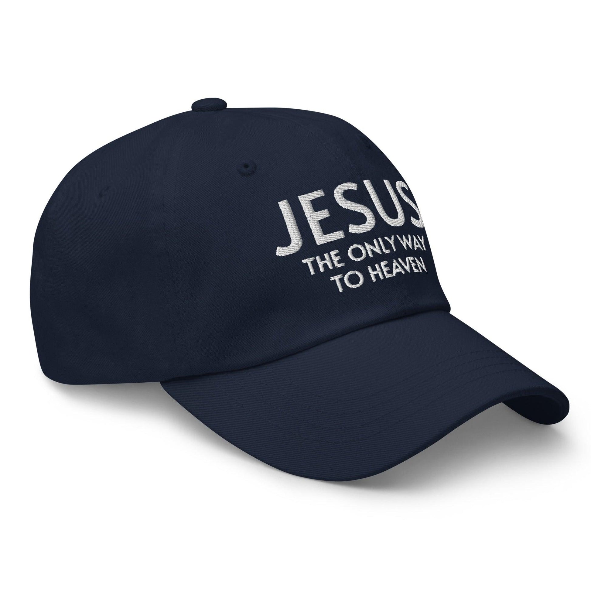 Jesus: The Only Way to Heaven Faith-Based Embroidered Hat - Inspired by True Love