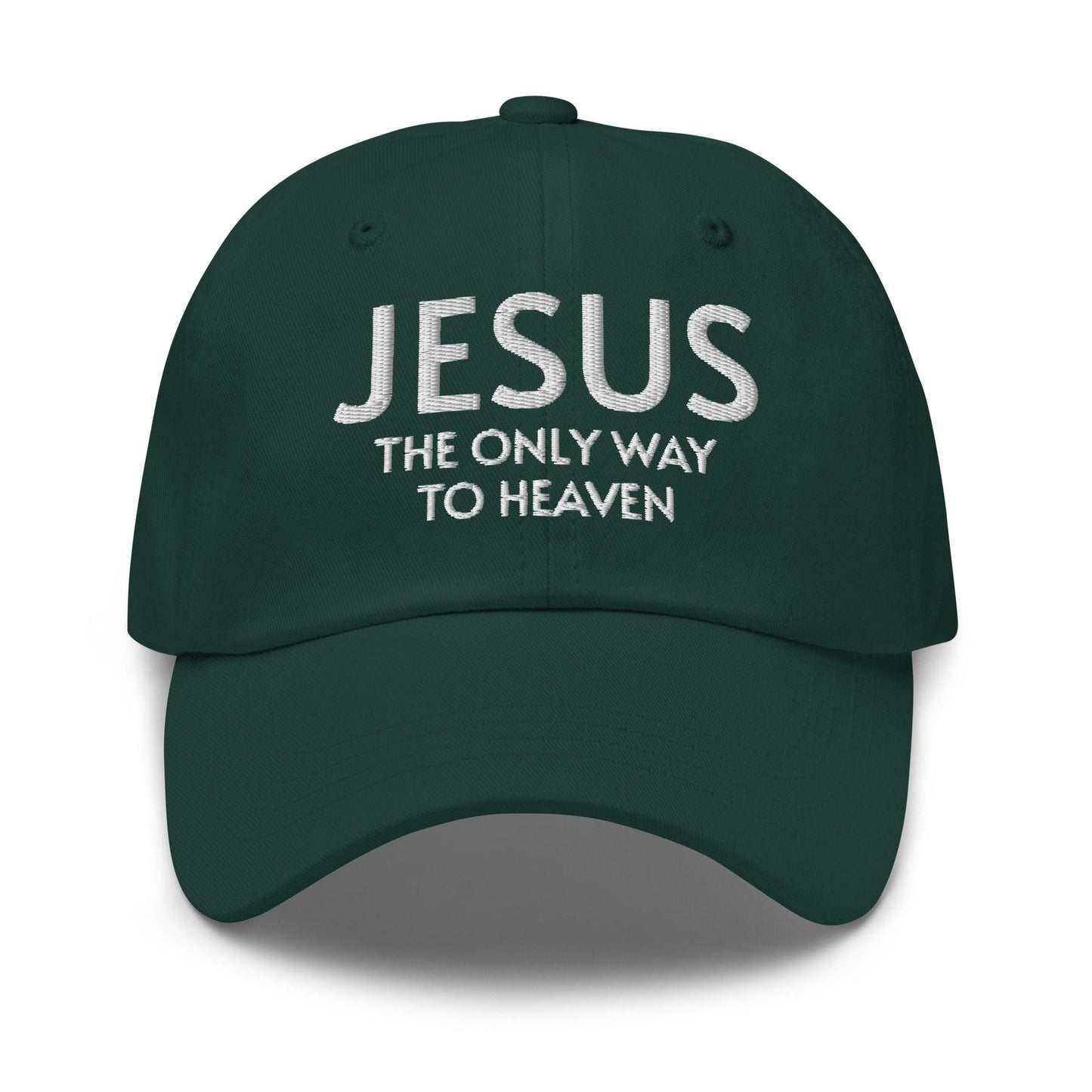 Jesus: The Only Way to Heaven Faith-Based Embroidered Hat - Inspired by True Love