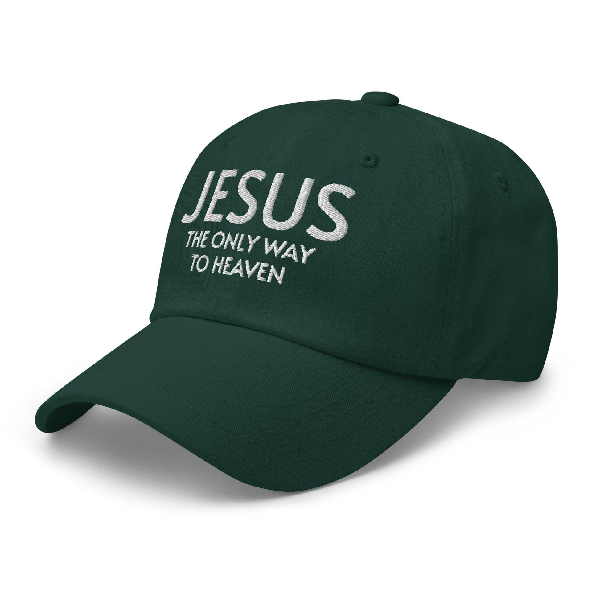Jesus: The Only Way to Heaven Faith-Based Embroidered Hat - Inspired by True Love