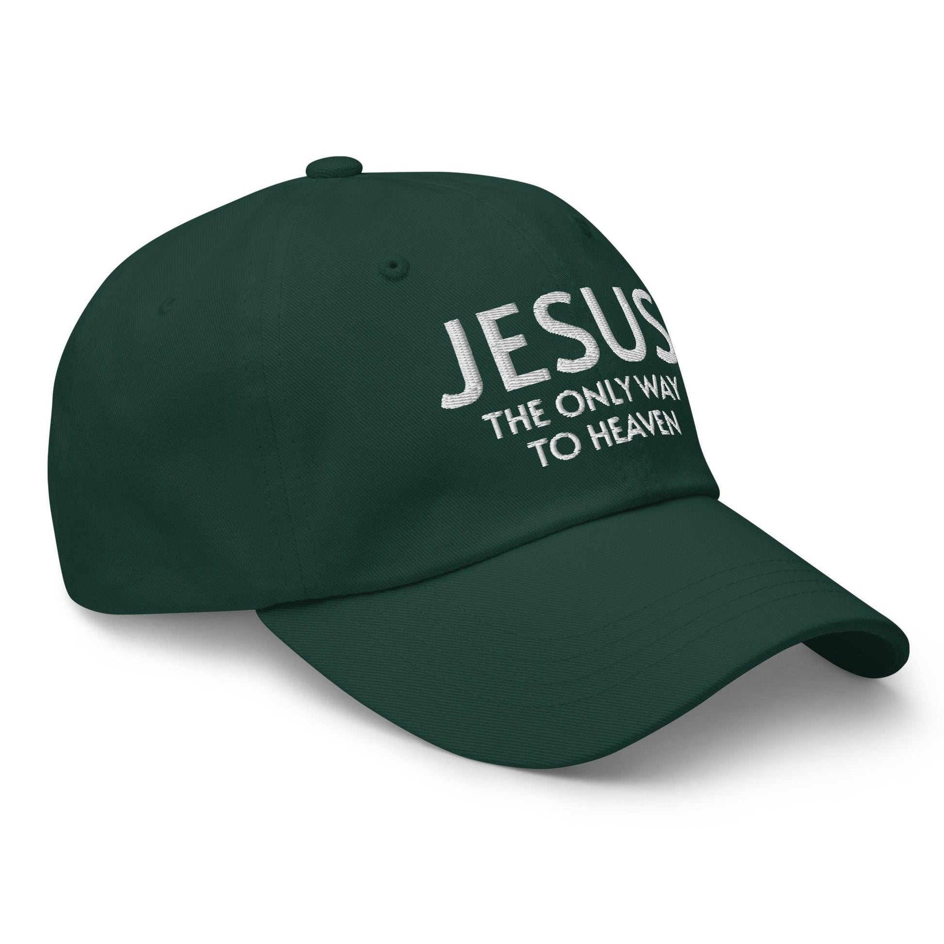 Jesus: The Only Way to Heaven Faith-Based Embroidered Hat - Inspired by True Love