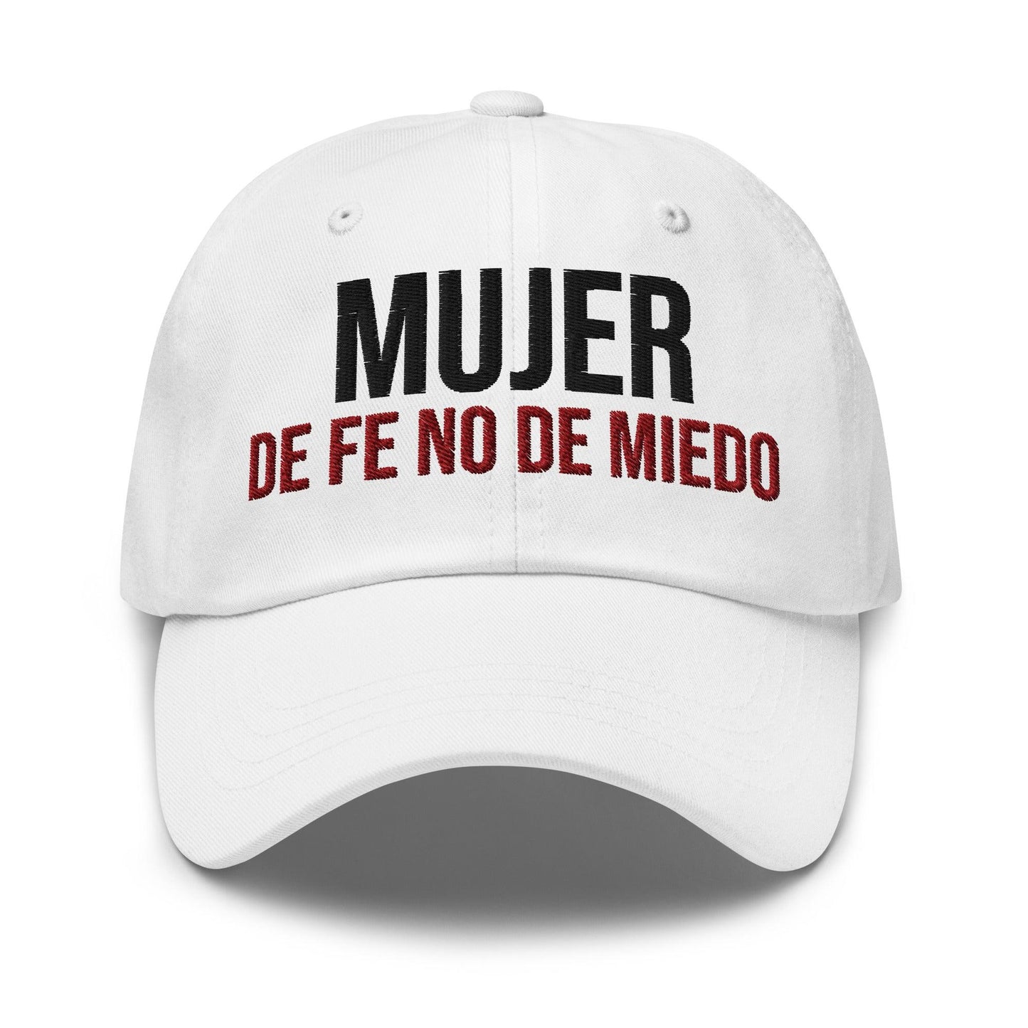 Mujer de Fe No de Miedo Hat – Faith Over Fear Christian Cap for Women - Inspired by True Love