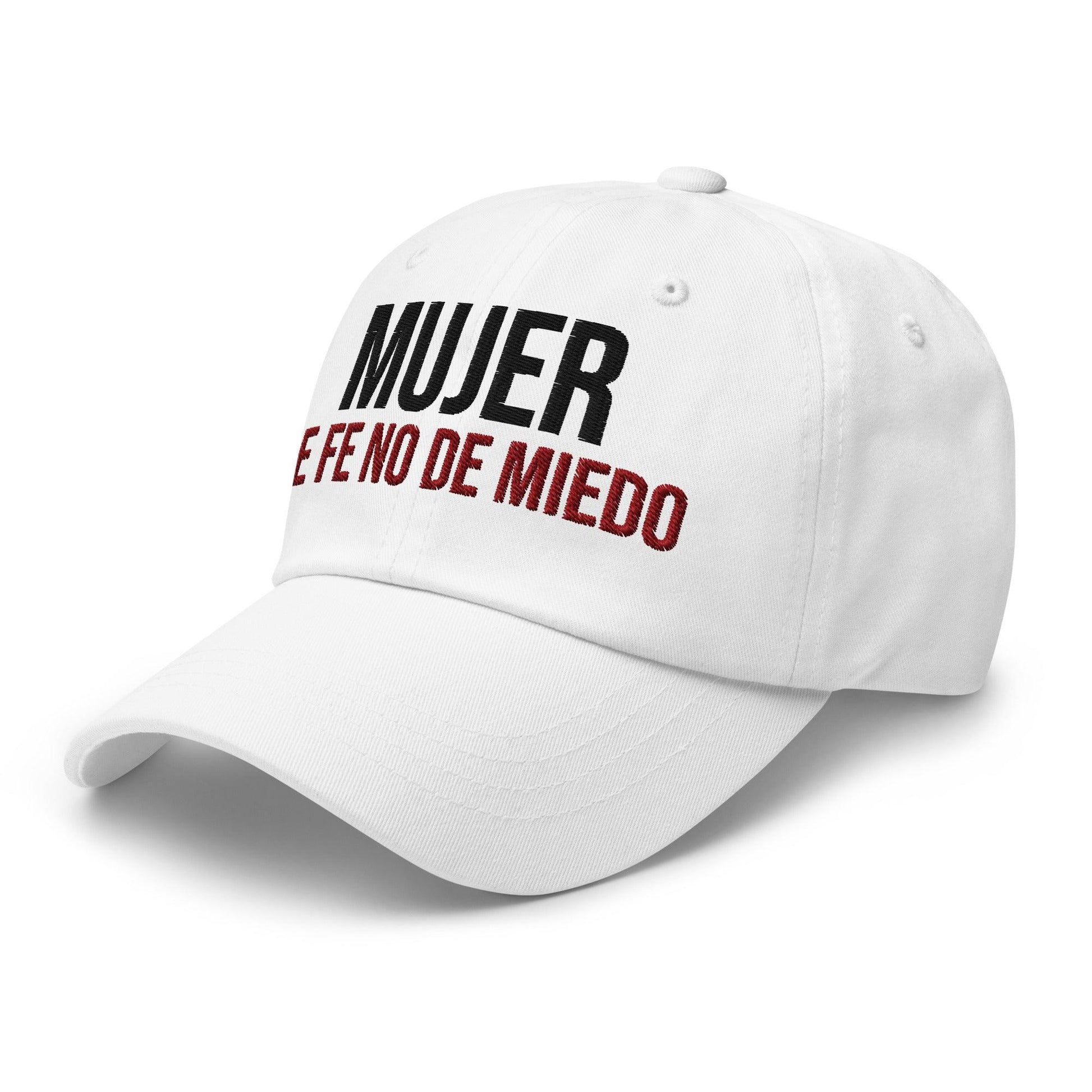 Mujer de Fe No de Miedo Hat – Faith Over Fear Christian Cap for Women - Inspired by True Love