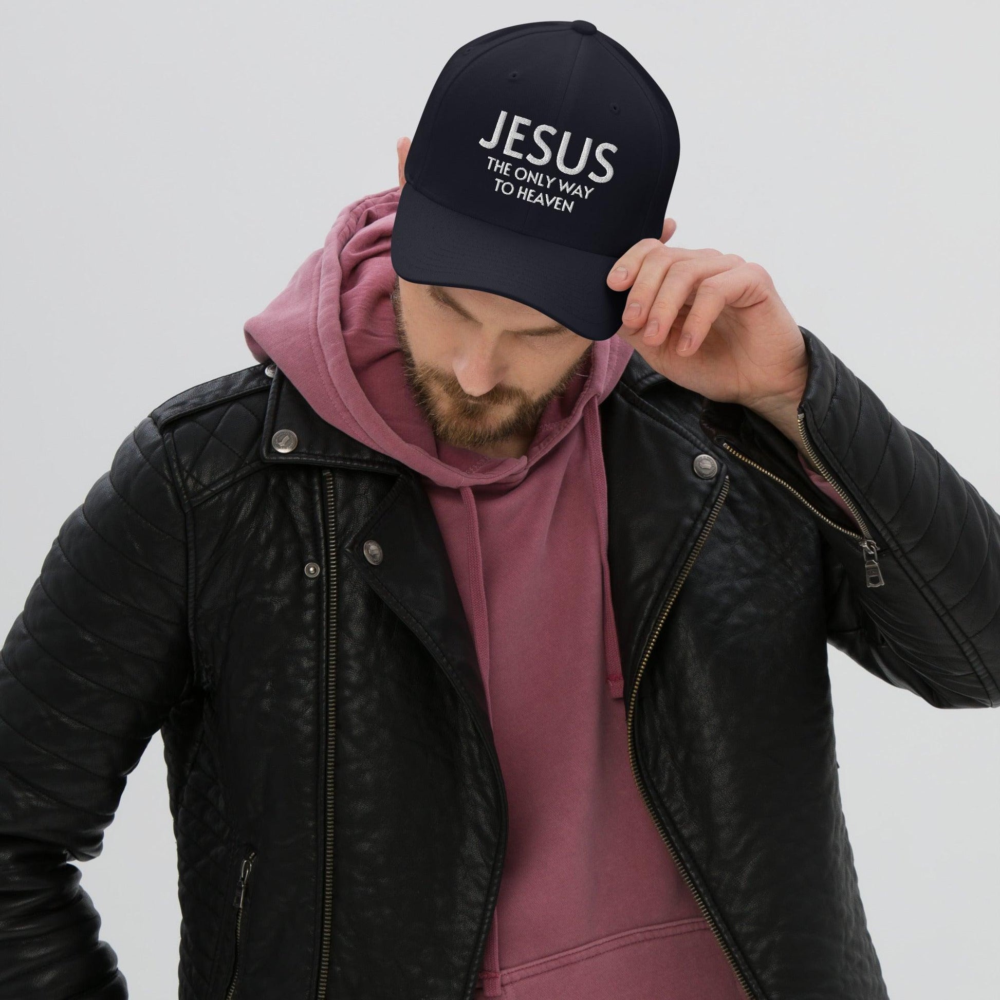 Jesus The Only Way to Heaven Unisex Structured Twill Cap - Inspired by True Love