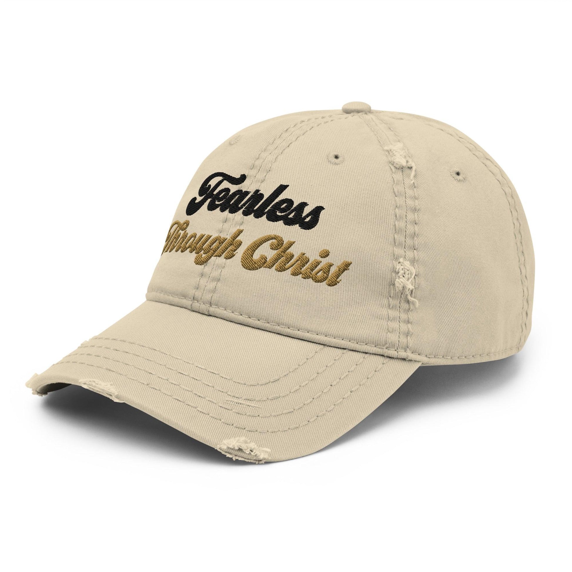 Fearless Through Christ Hat – Bold Faith Christian Cap for Men & Women - Inspired by True Love