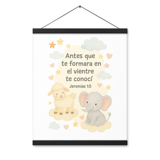 Christian Kids Pillow – Jeremías 1:5 | Antes que te formara te conocí - Inspired by True Love