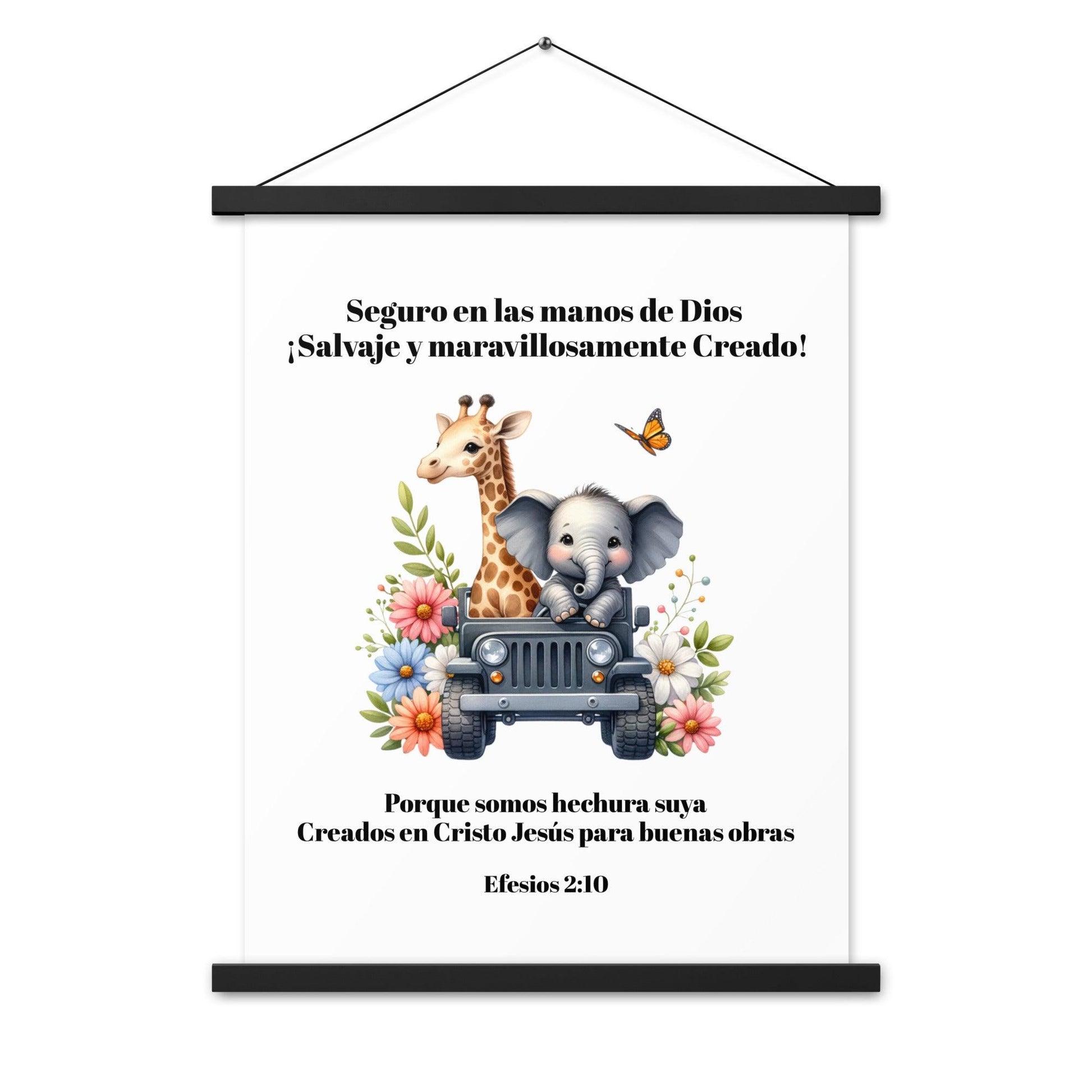 Christian Kids Poster – Efesios 2:10 Spanish Scripture | Creados Para Buenas Obras - Inspired by True Love