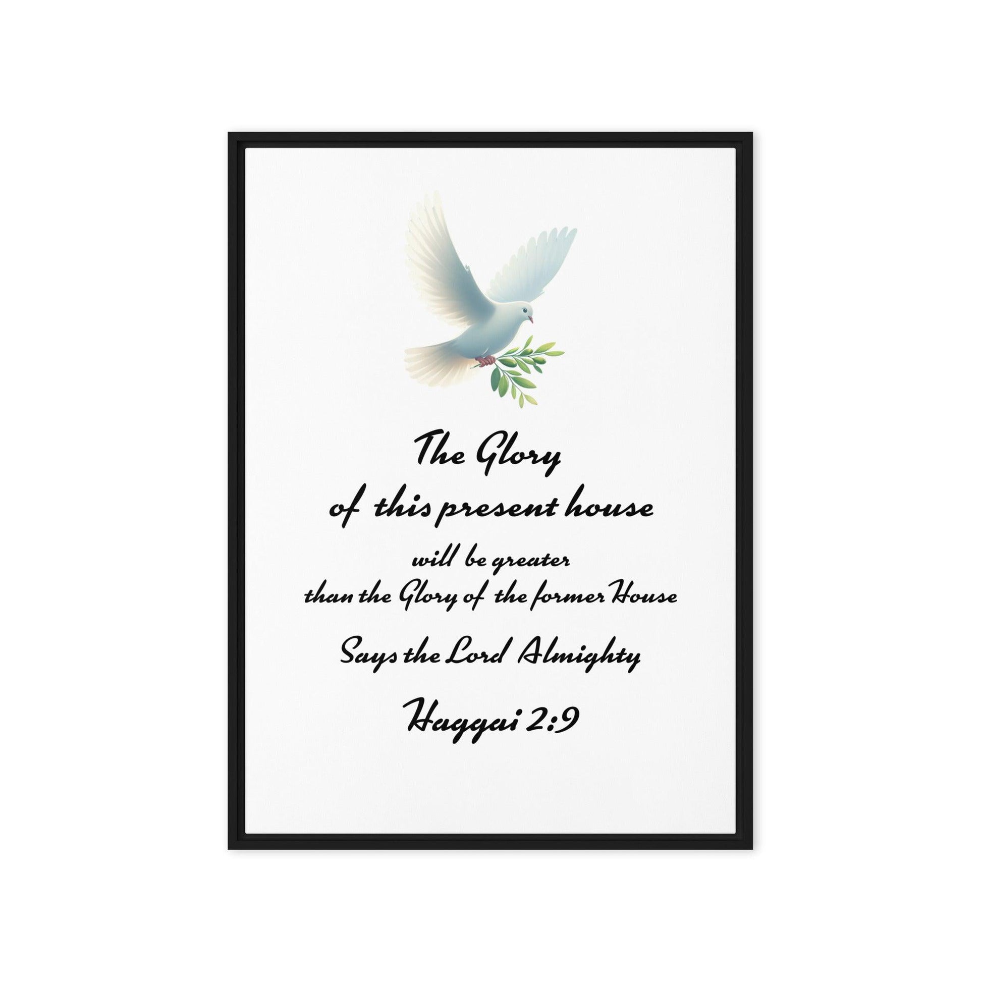 Haggai 2:9 Wall Art | Inspirational Christian Scripture Decor - Inspired by True Love