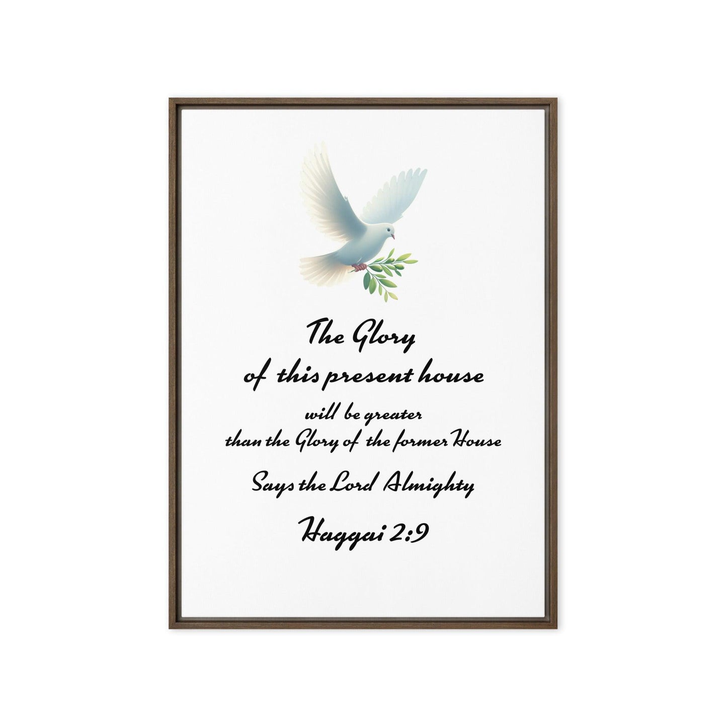 Haggai 2:9 Wall Art | Inspirational Christian Scripture Decor - Inspired by True Love