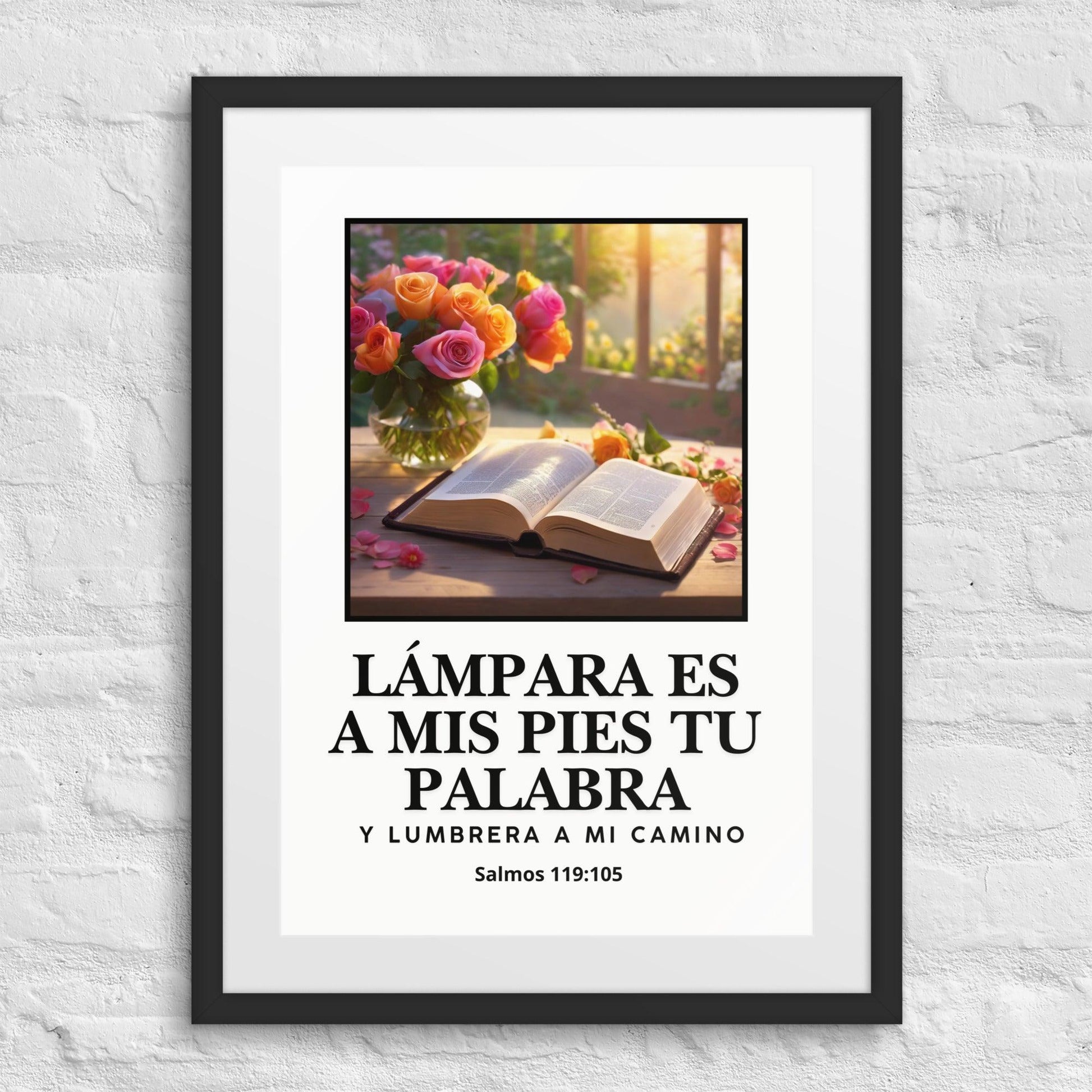 Your Word Is a Lamp to My Feet - Spanish Scripture Wall Art | Christian Home Decor - Inspired by True Love