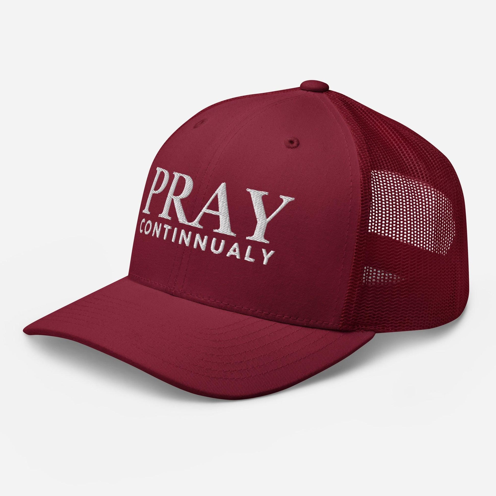 Pray Continually Hat – Christian Faith Cap Inspired by 1 Thessalonians 5:17 - Inspired by True Love