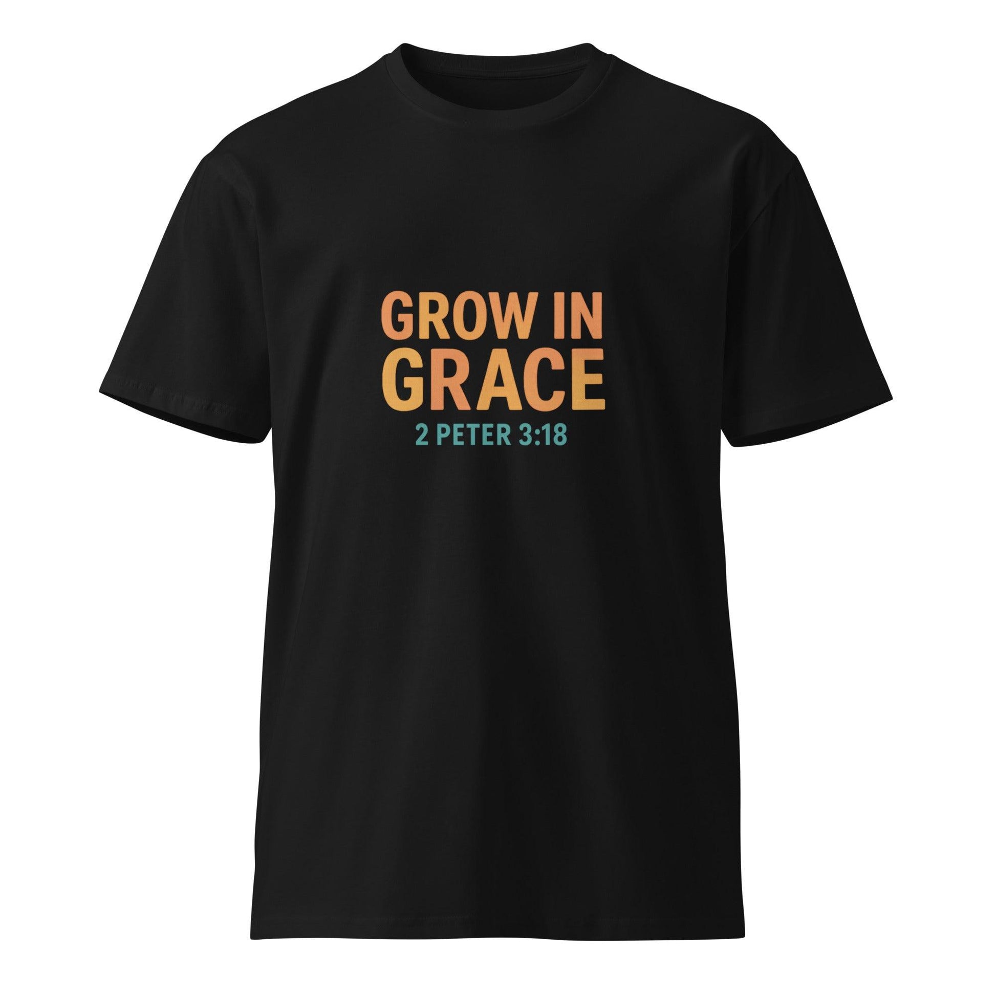 Grow in Grace T-Shirt – 2 Peter 3:18 Bible Verse Tee – Christian Unisex Shirt – Faith-Based Spiritual Growth Apparel - Inspired by True Love