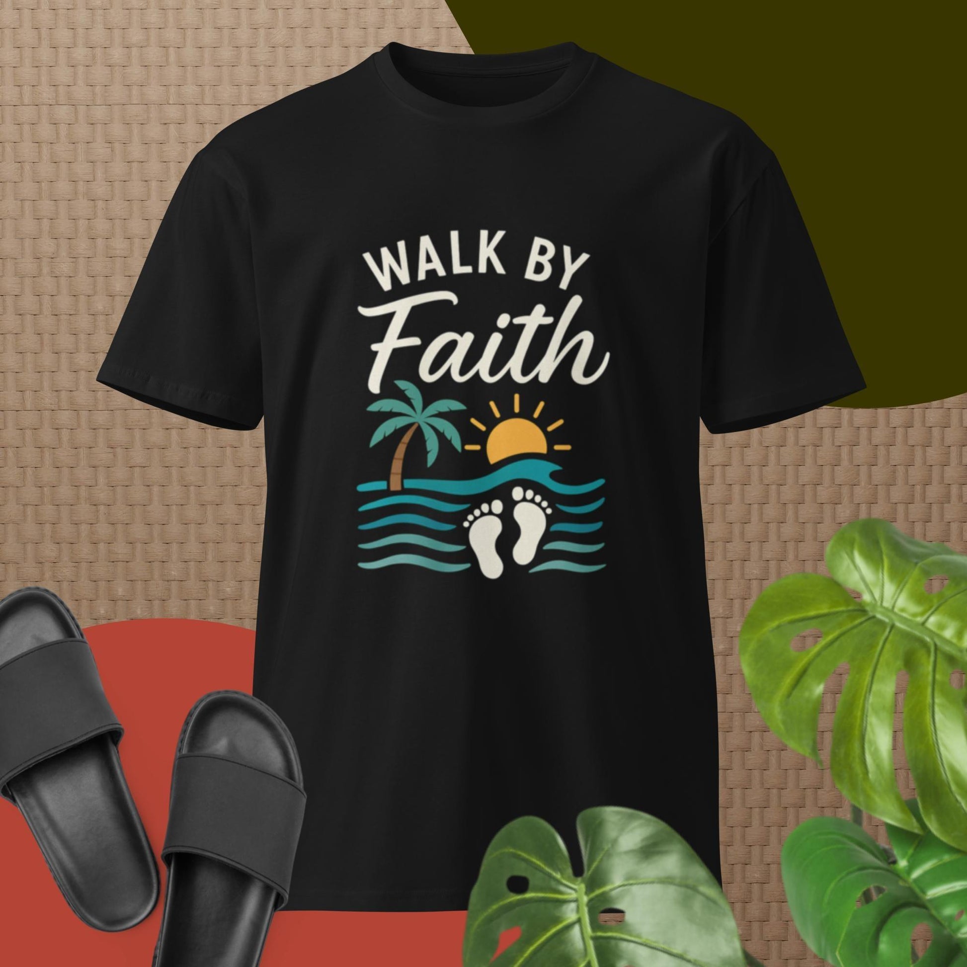 Walk by Faith Not by Sight – Christian Unisex T-Shirt | Inspirational Bible Verse Tee - Inspired by True Love