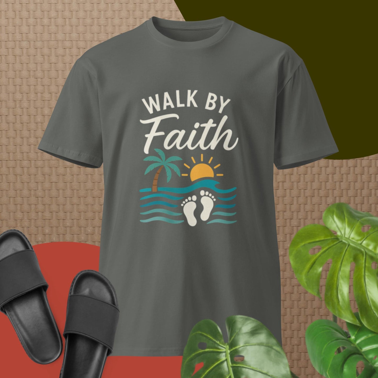 Walk by Faith Not by Sight – Christian Unisex T-Shirt | Inspirational Bible Verse Tee - Inspired by True Love
